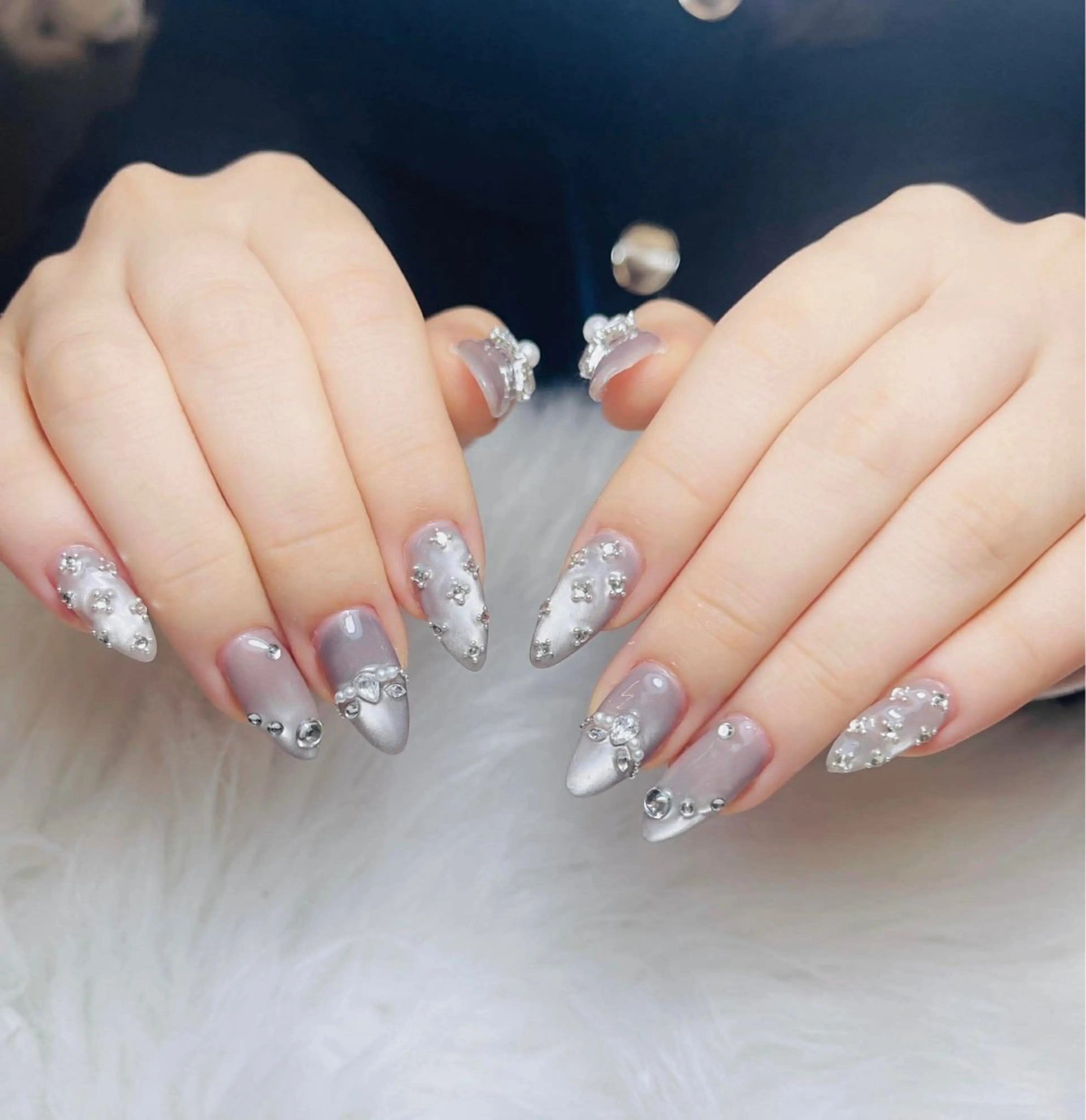 ネイル オーロラネイル チークネイル フットネイル フレンチネイル ハロウィン ハンドネイル Lumi Nail 新大久保3‘のネイルデザイン