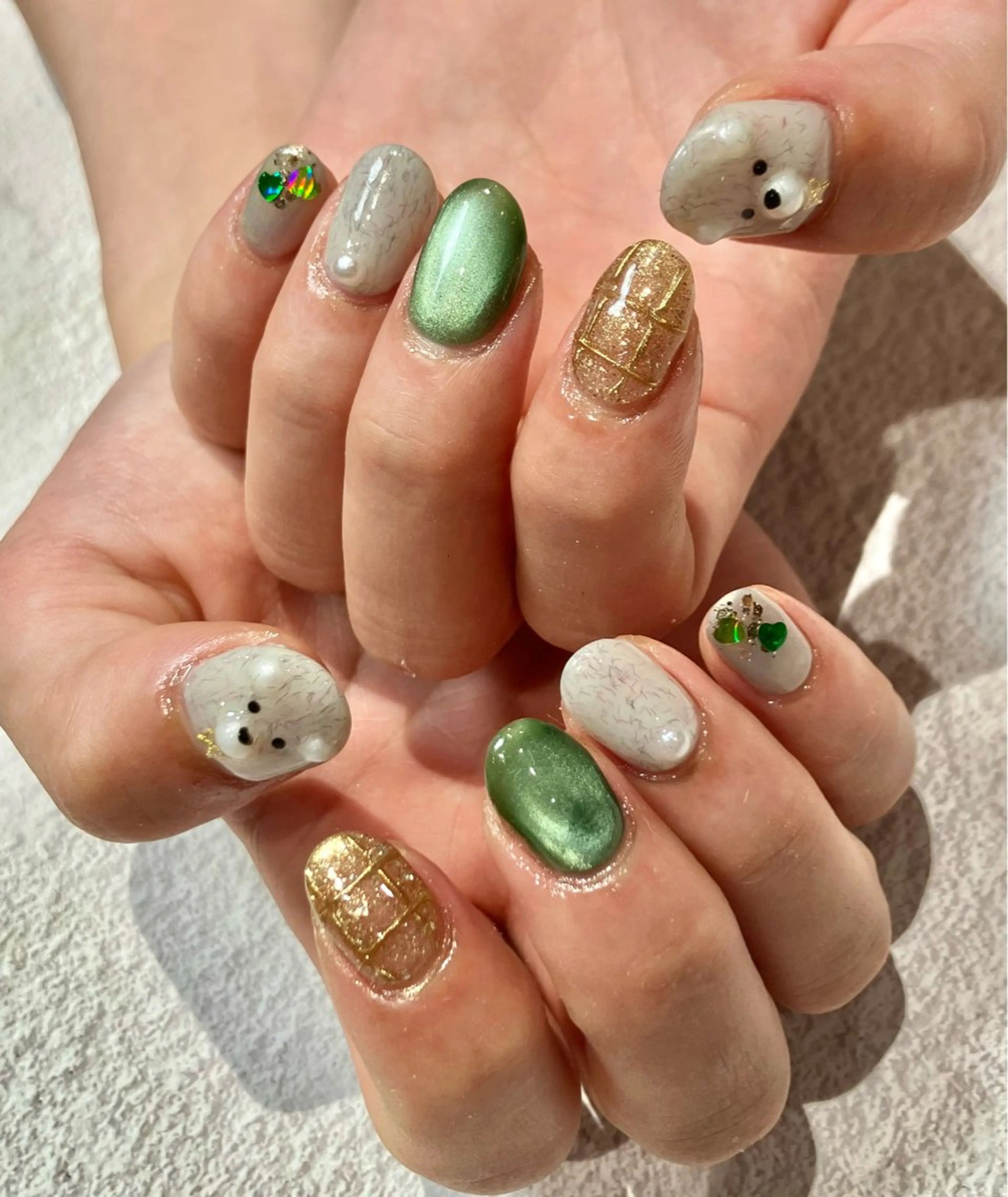 ネイル ハンドネイル OAKたまプラ ANZUのネイルデザイン