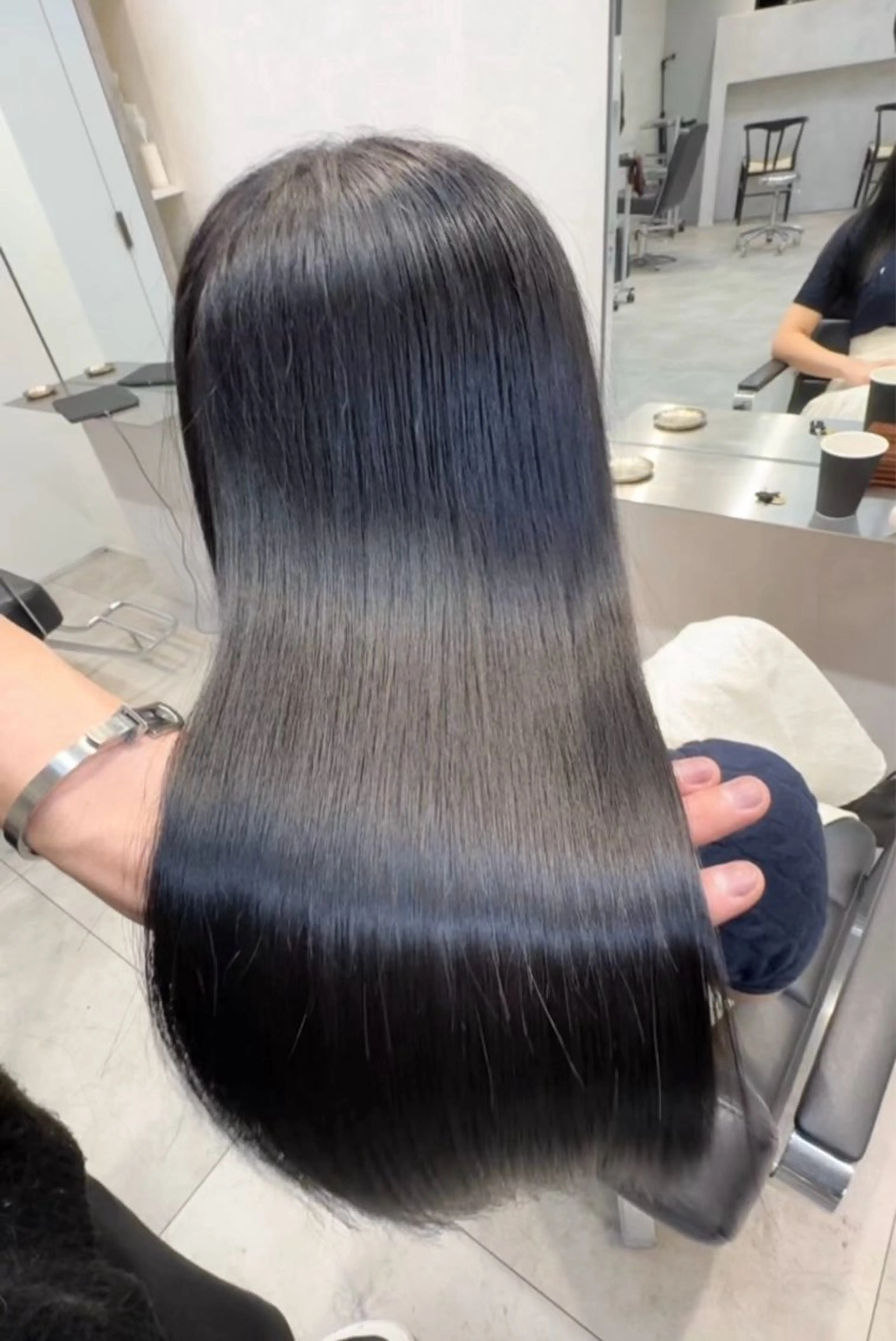 ロング カット 縮毛矯正 トリートメント hao所属・✨美髪矯正✨髪質改善 ✨レイヤー✨大山　悠のヘアスタイル
