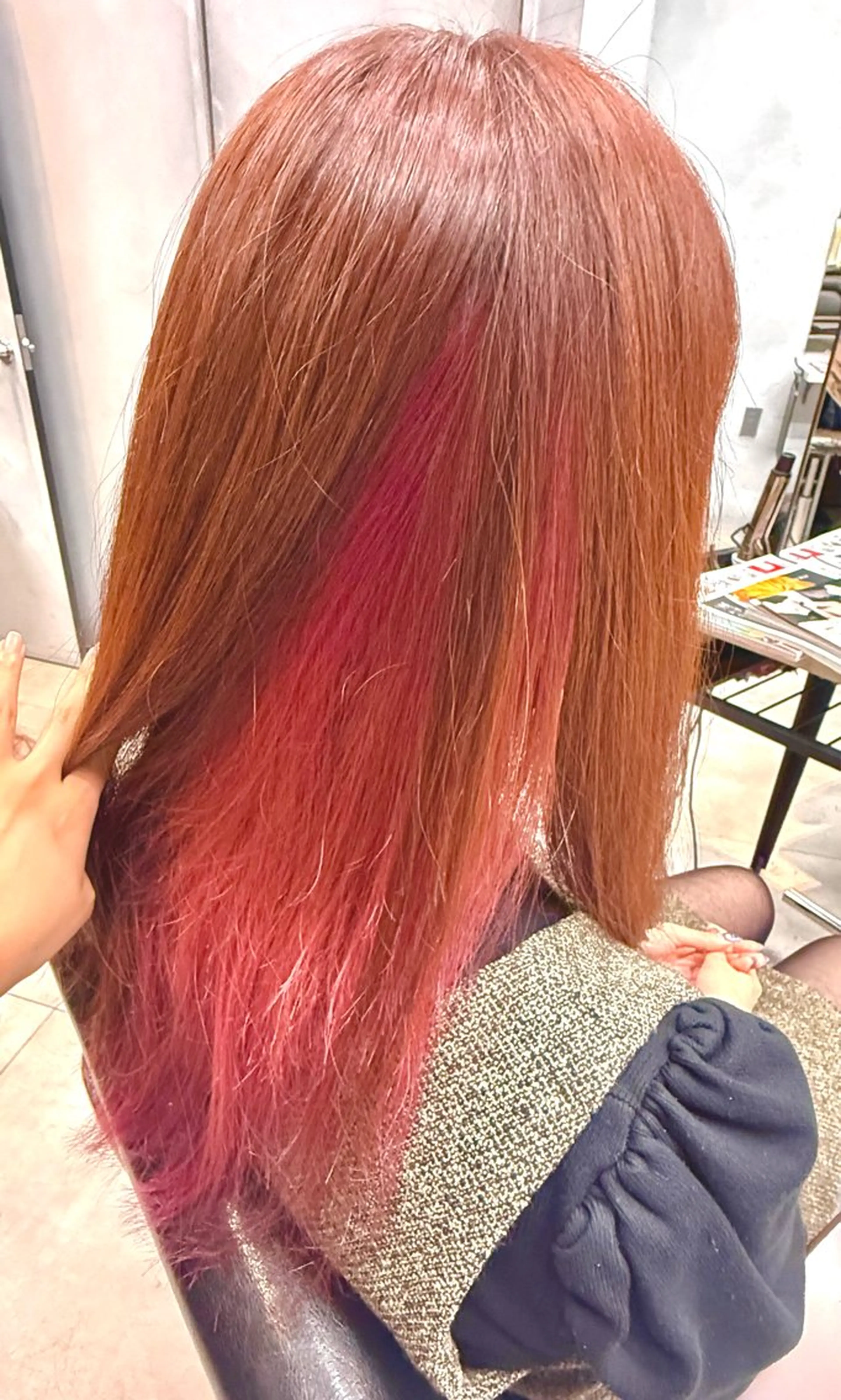 カット+インナーカラー（ケアブリーチ込み）+1ステップトリートメント🌈の写真