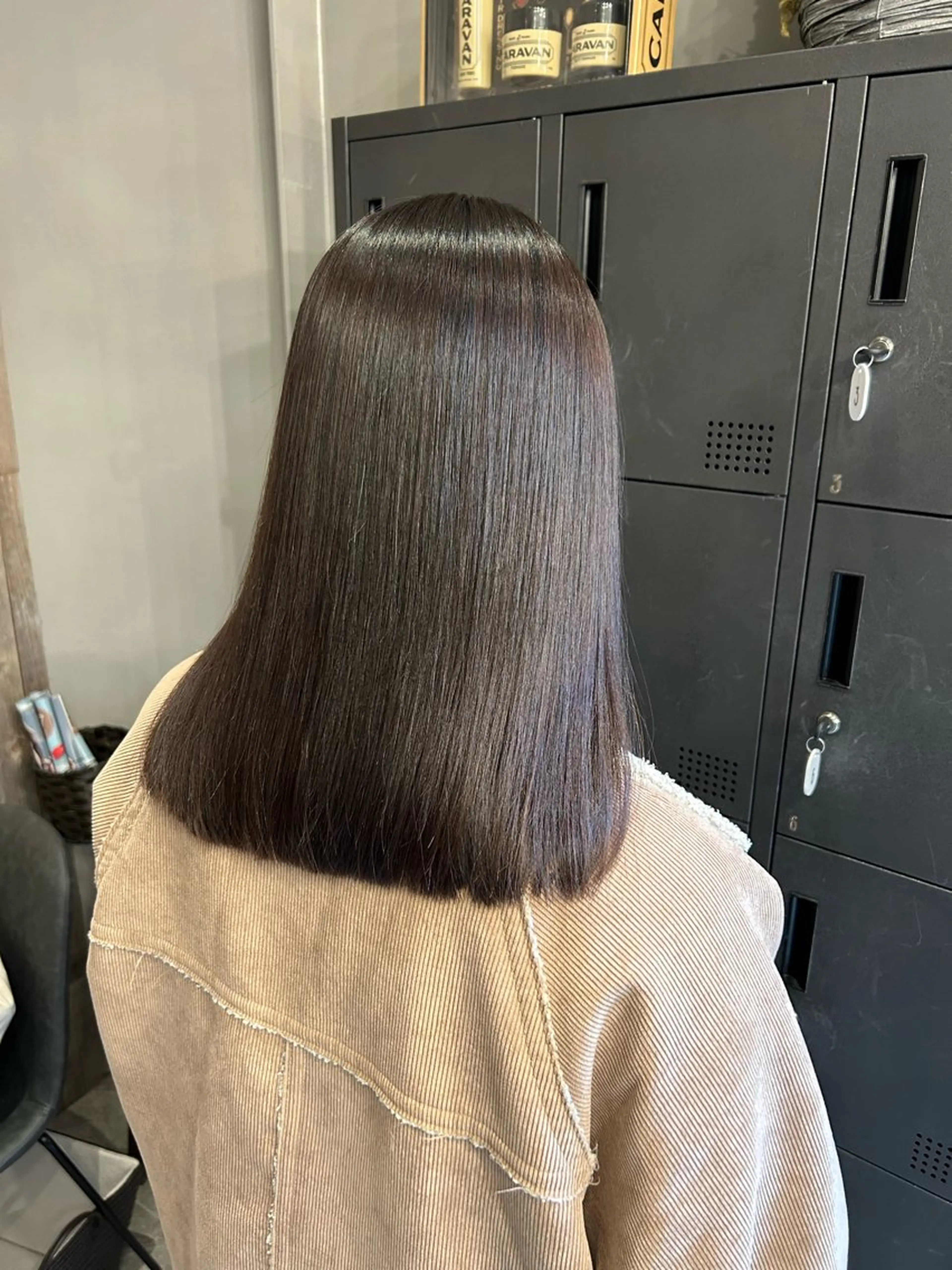 セミロング 酸性ストレート カット ヘアカラー 縮毛矯正 トリートメント 艶髪/髪質改善 yukaのヘアスタイル