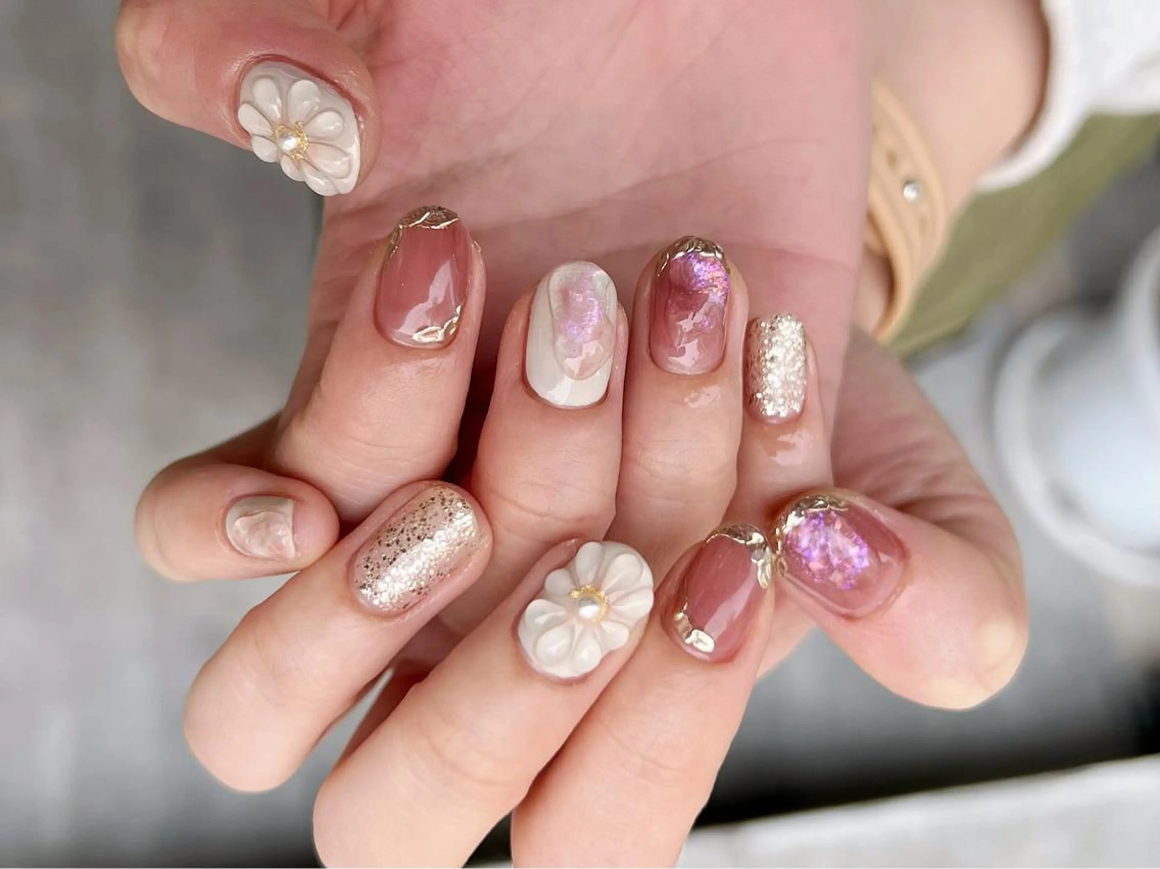 ネイル ニュアンスネイル オフィスネイル ピンク 春ネイル ハンドネイル フットネイル GRANDE大須 栄/店長 aki🌙のネイルデザイン