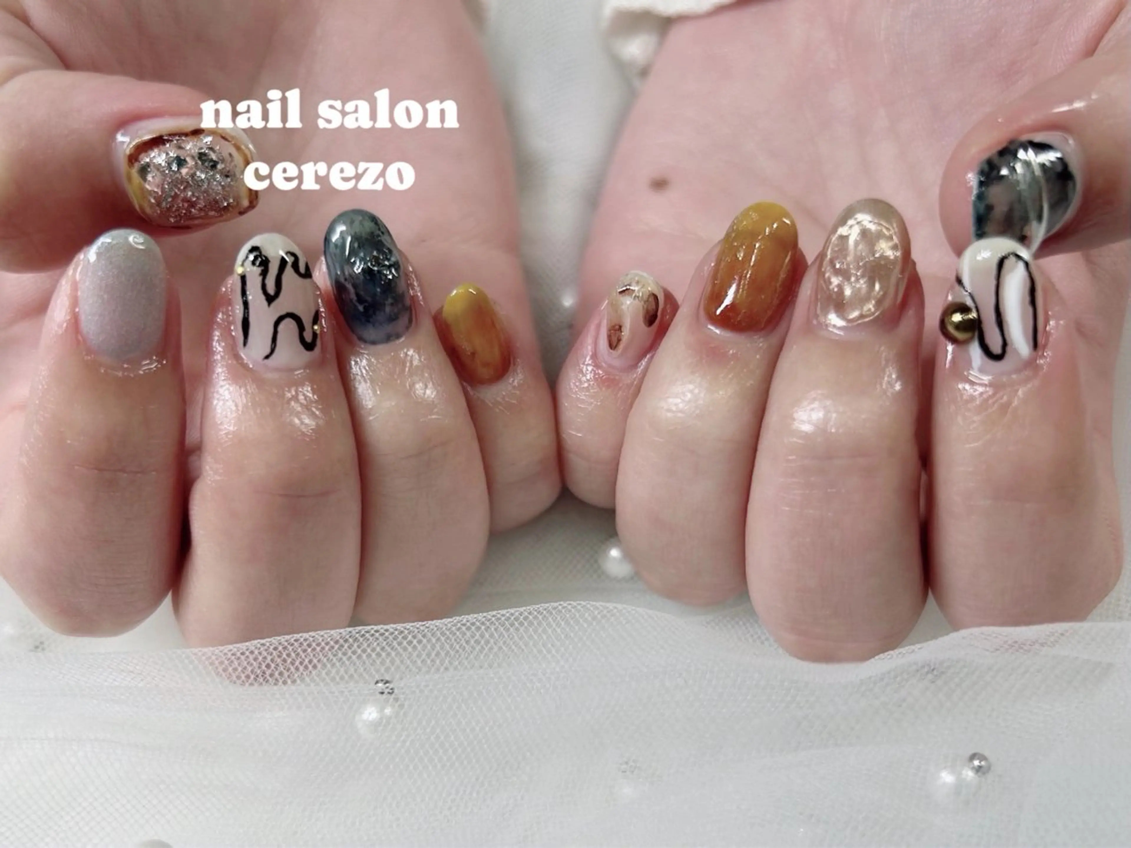 ネイル 持ち込み cerezo ショートネイル専門店のネイルデザイン