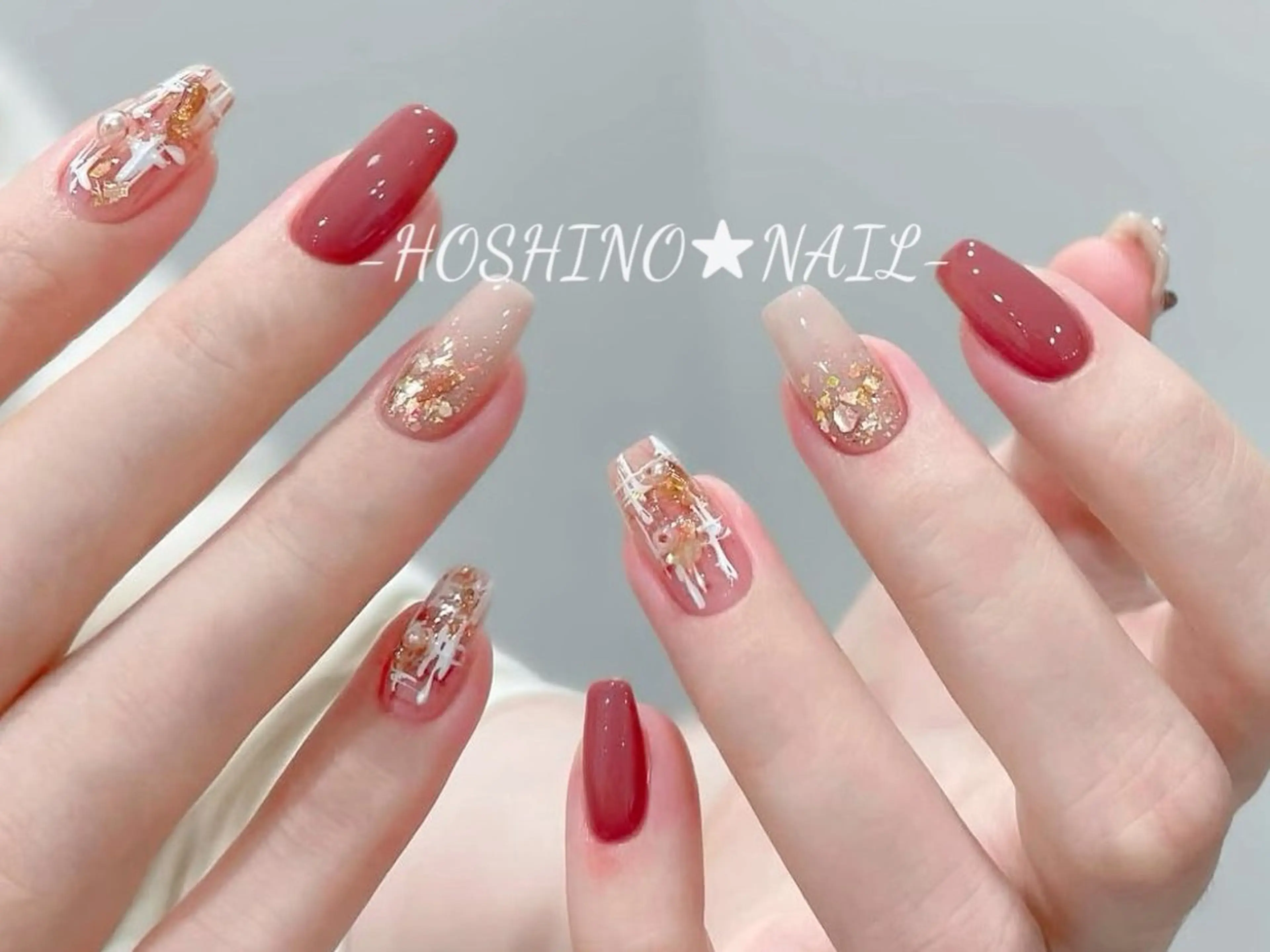 ネイル オーロラネイル チークネイル ドット フットネイル フレンチネイル ハンドネイル ★HOSHINO NAIL★新宿店のネイルデザイン