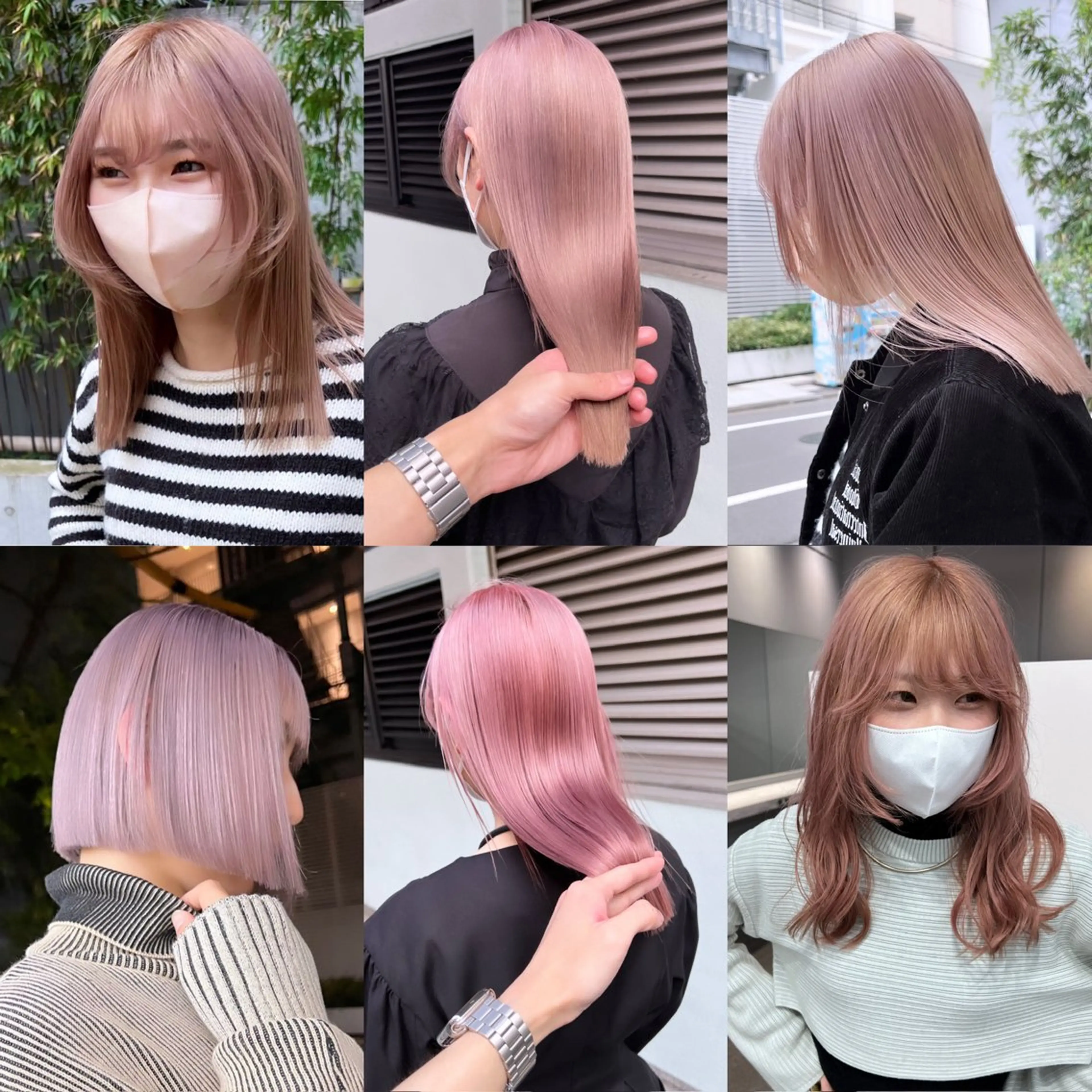 ロング カラー ピンクカラー ムラ修正💎 艶髪ハイトーン💎のヘアスタイル
