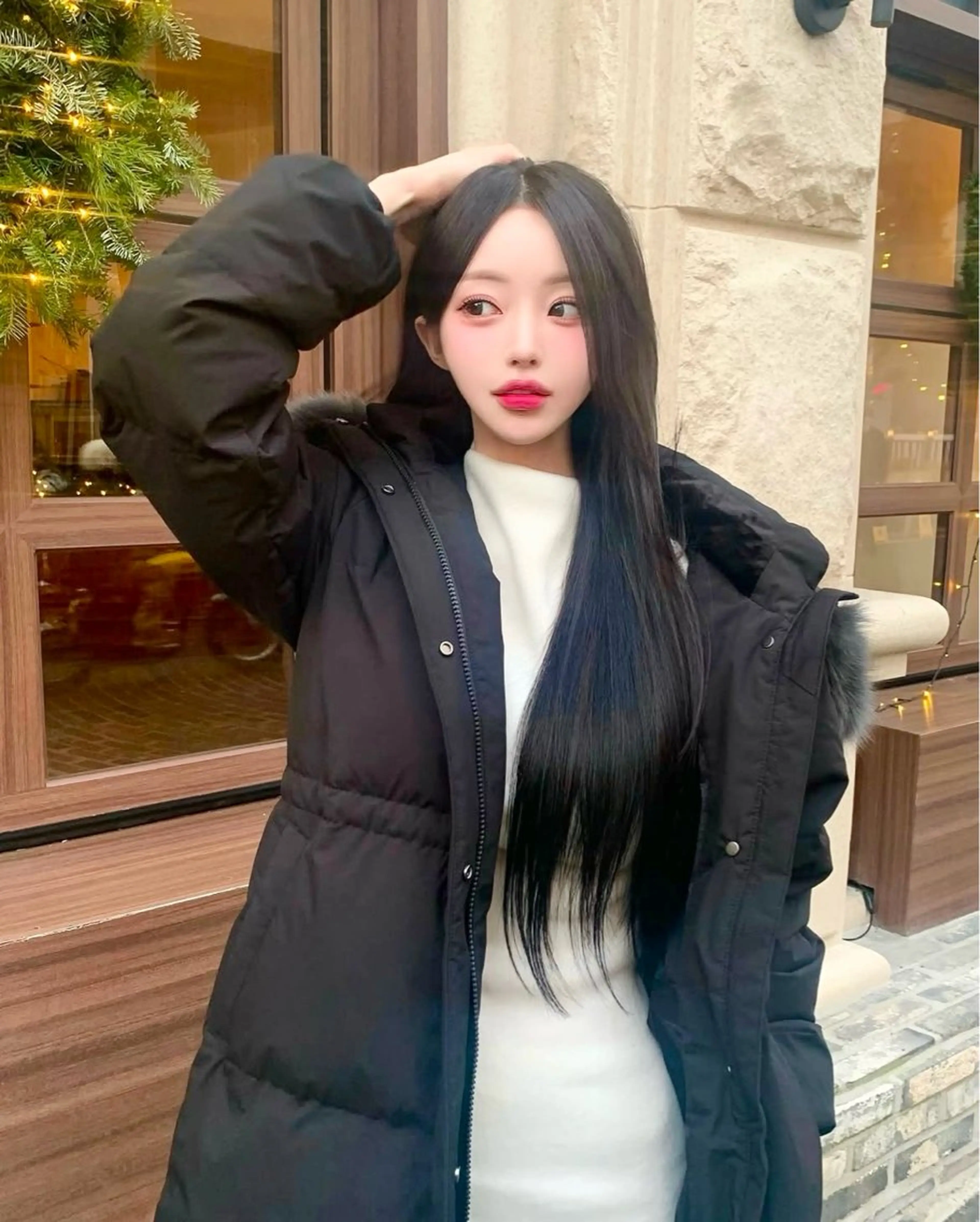 ロング カラー パーマ ヘアアレンジ メンズ キッズ カット ヘアカラー トリートメント ヘッドスパ ヘアセット 上品＆韓国風 🥀海心🥀のヘアスタイル