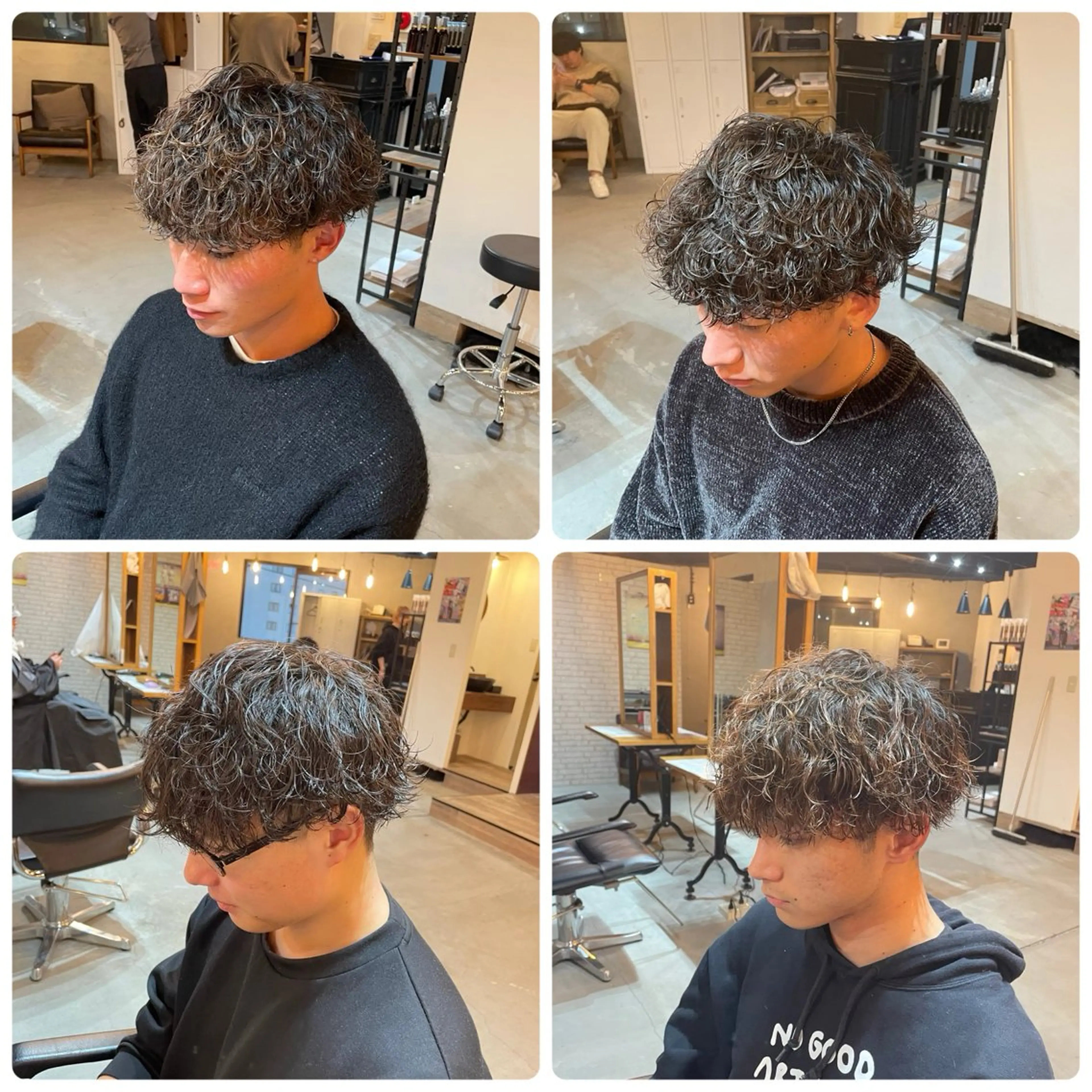 パーマ メンズ ショート/スパイキー /メンズパーマ/結希のヘアスタイル