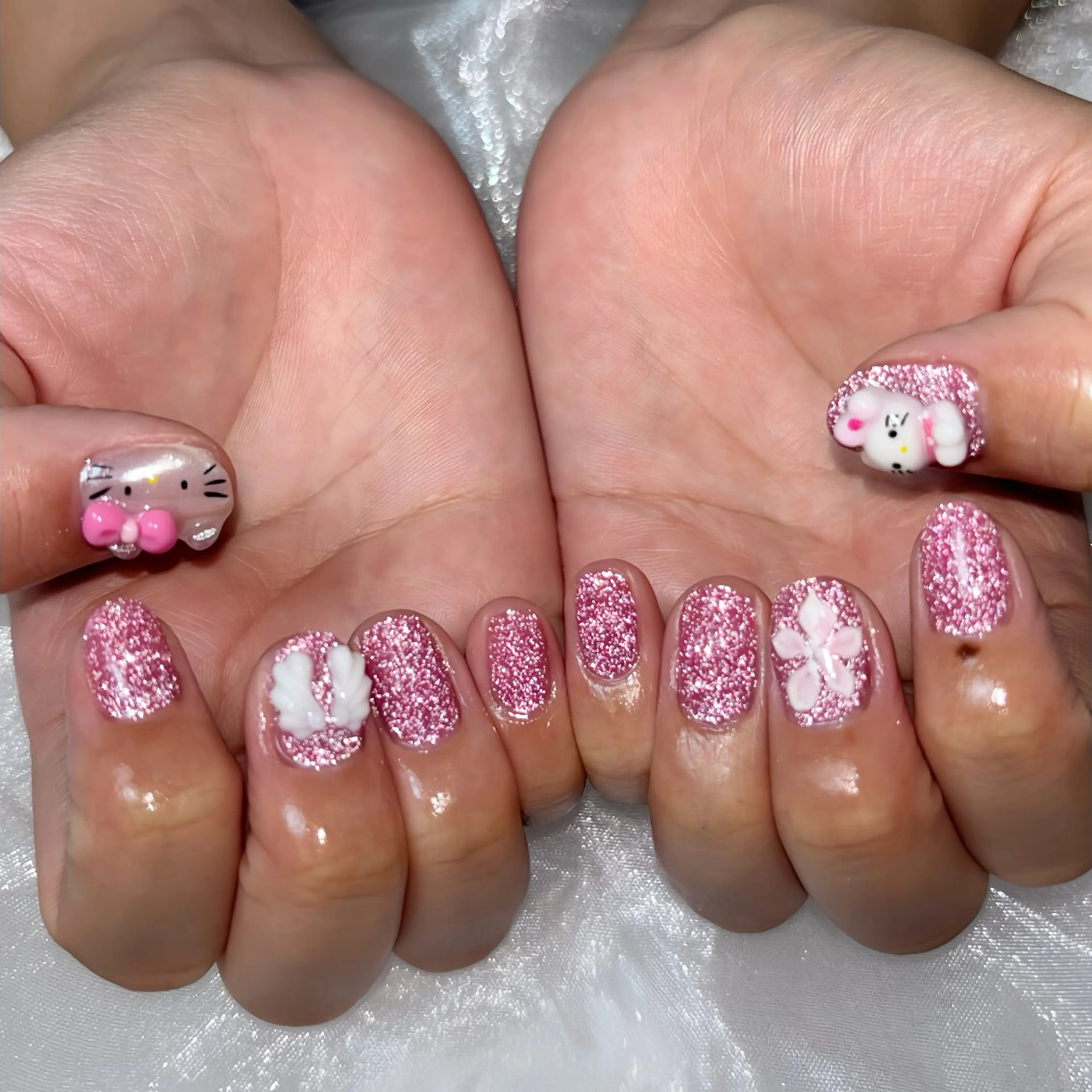ネイル フラッシュネイル ハンドネイル ぽっぷん satomiのネイルデザイン