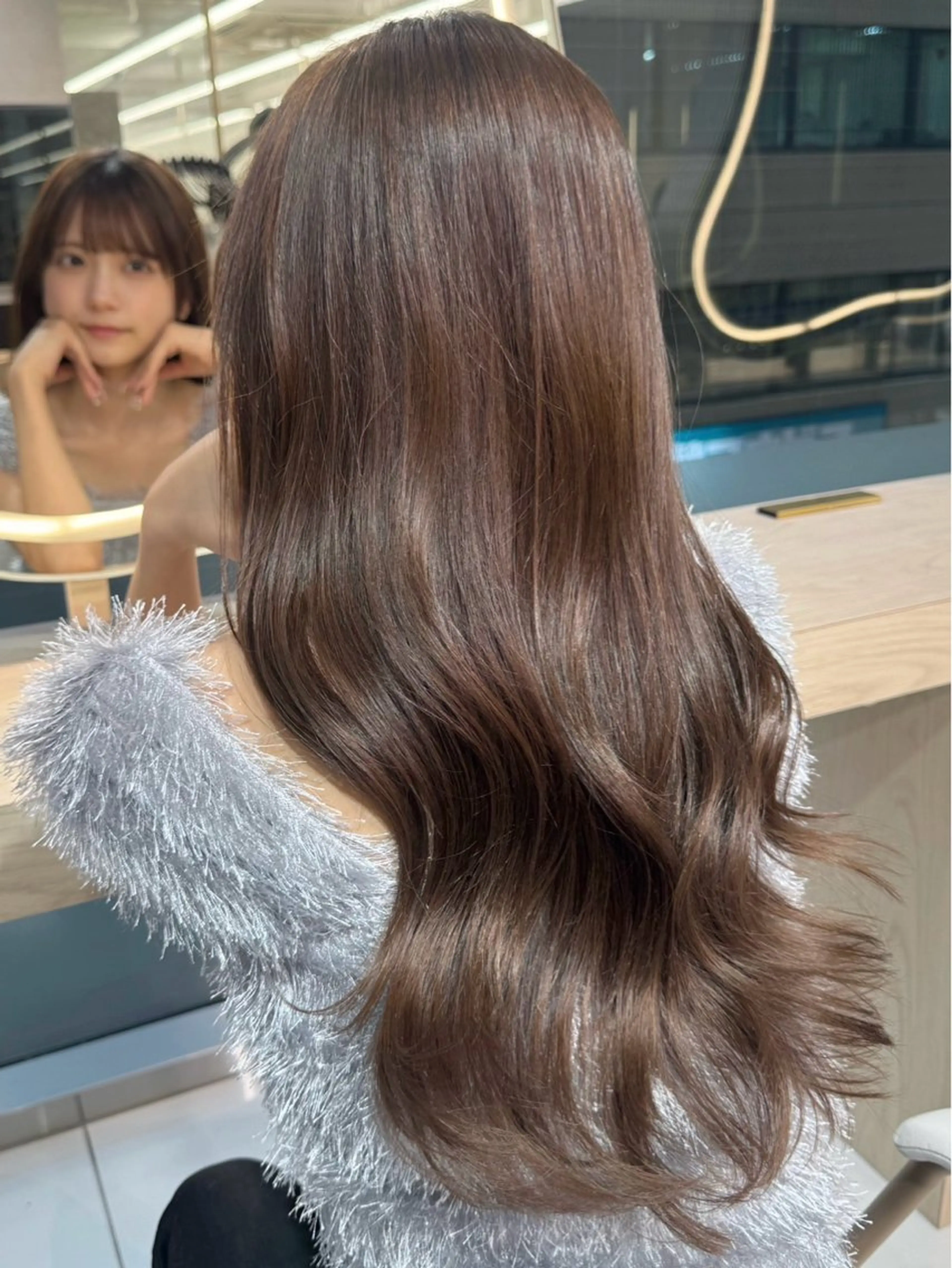 ロング カット ヘアカラー トリートメント 顔周り特化/韓国ヘア /レイヤー/琉冴のヘアスタイル