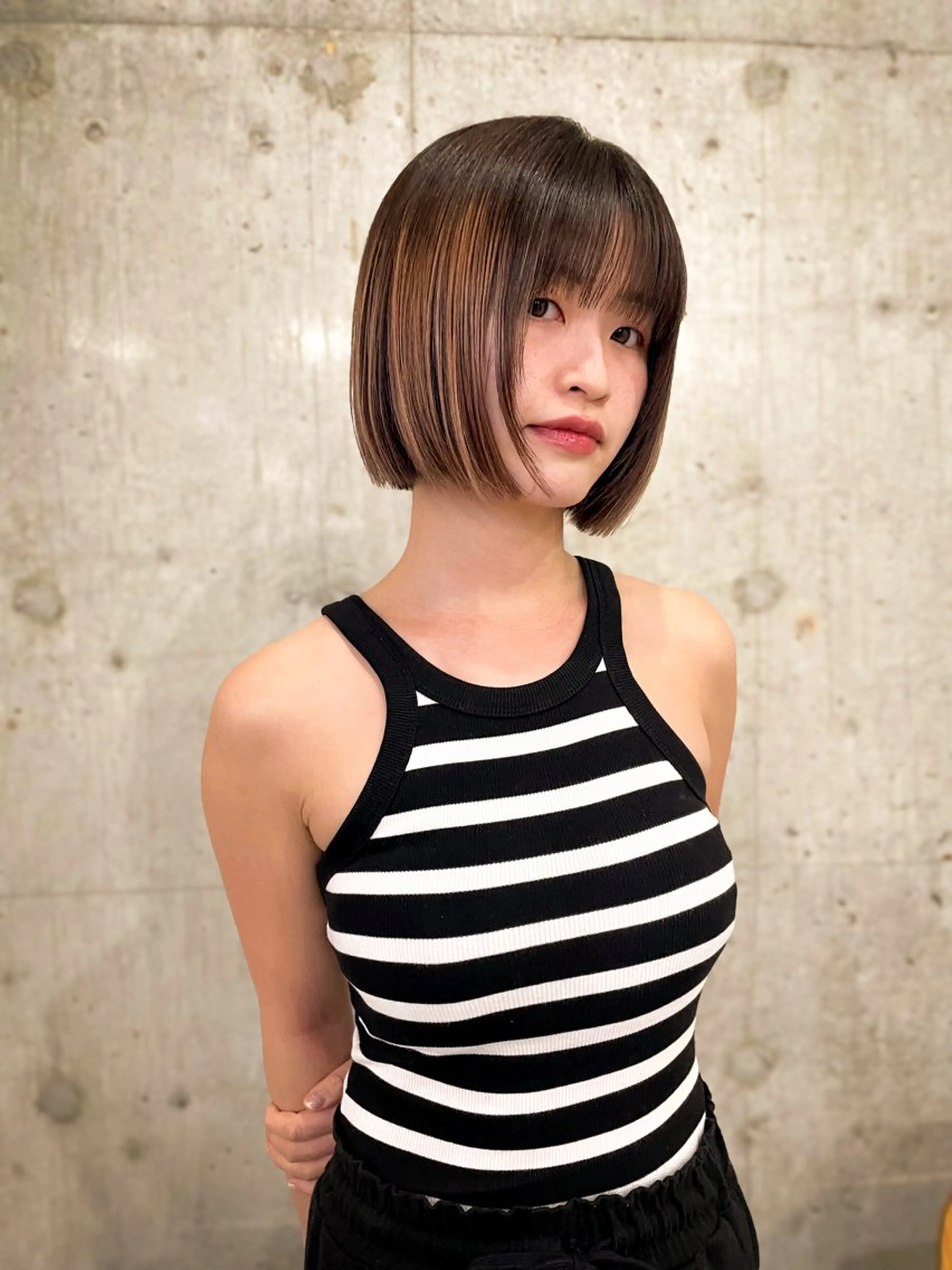 ショート カラー ヘアカラー ボブ/似合わせカット /武田悠里のヘアスタイル