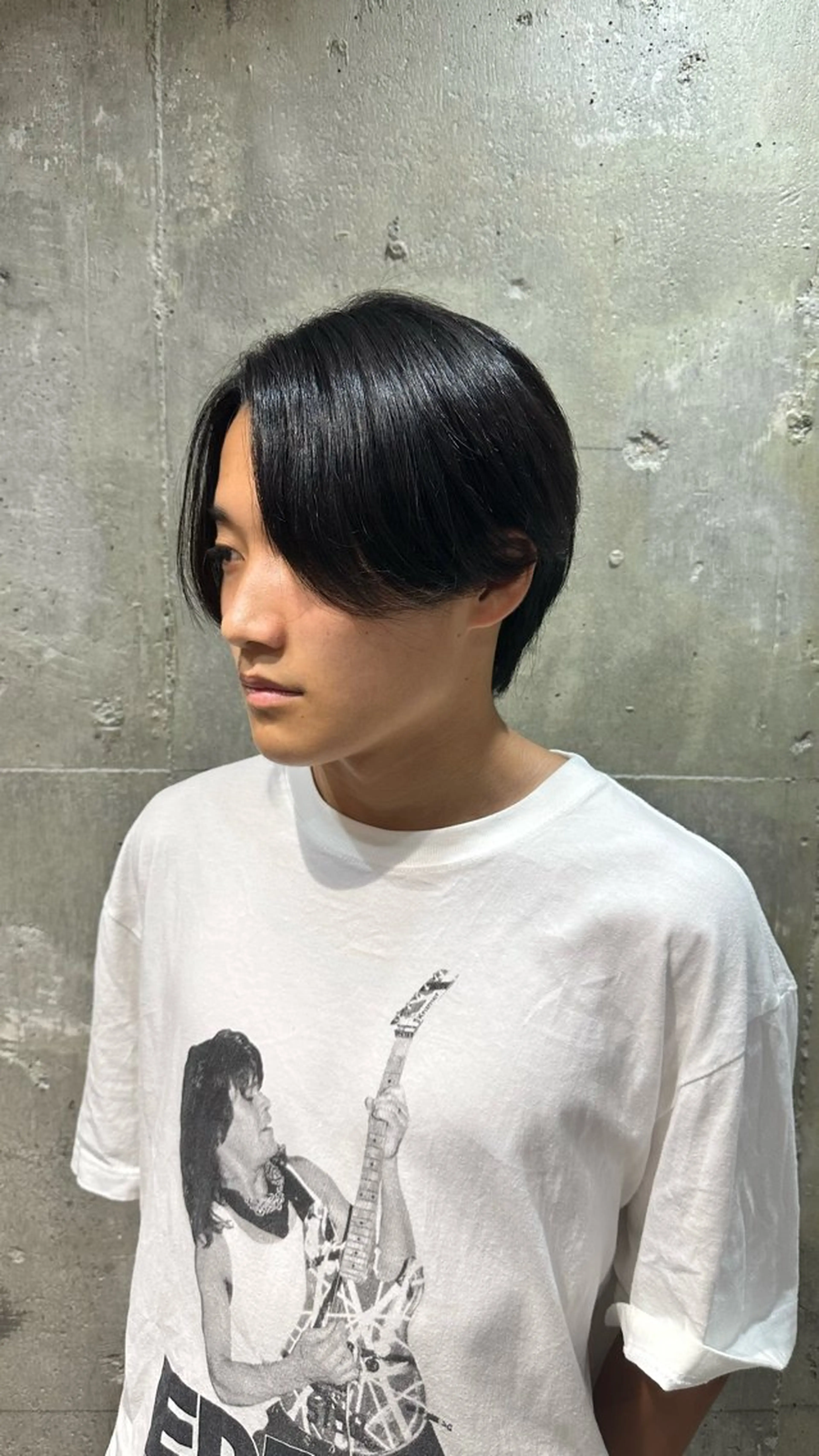 ショート メンズ センターパート 縮毛矯正 メンズサロン alfRed白井のヘアスタイル