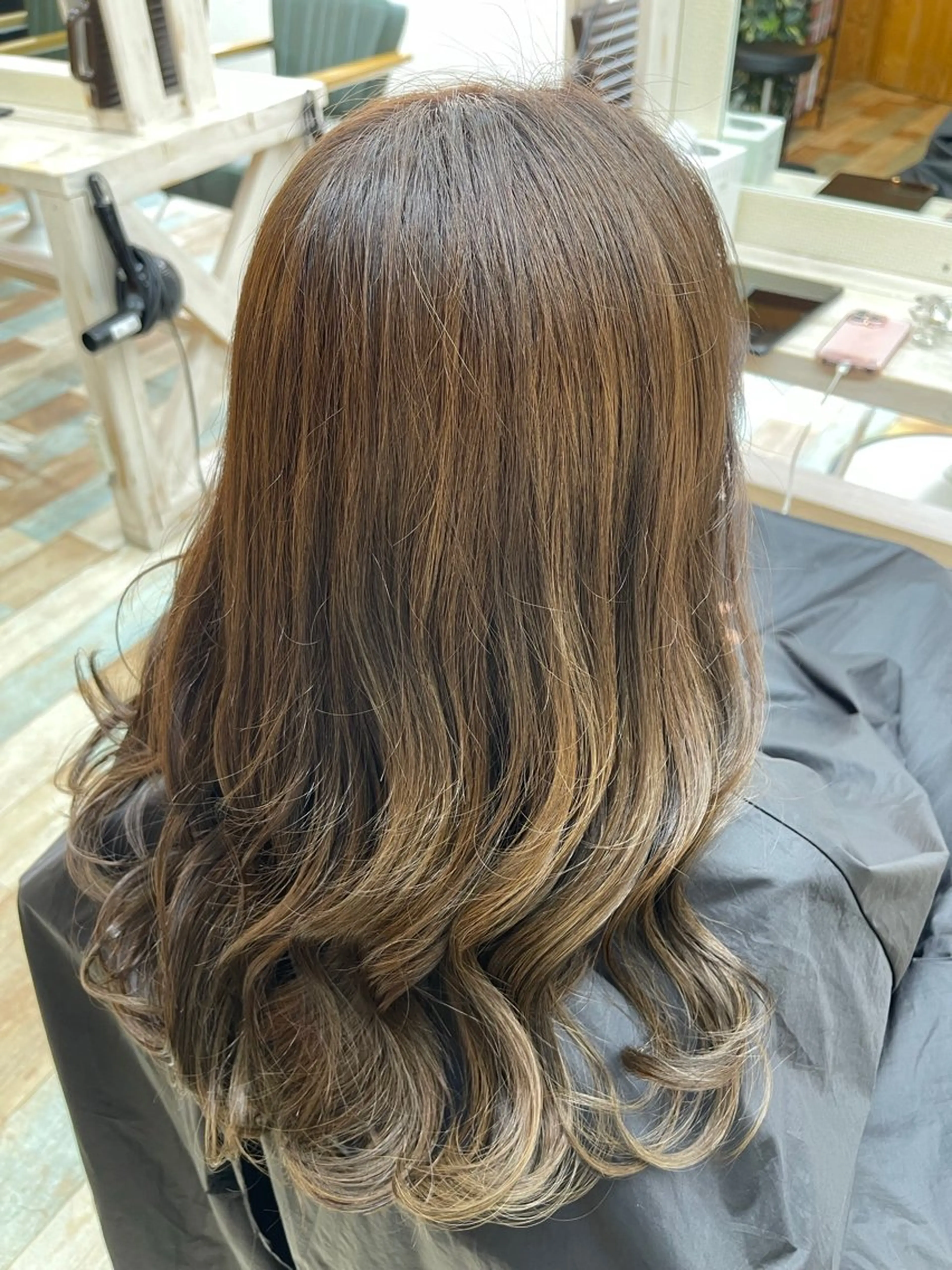 ロング カラー ブラウンカラー オリーブブラウン ヘアセット/カラー 🩰nanaのヘアスタイル