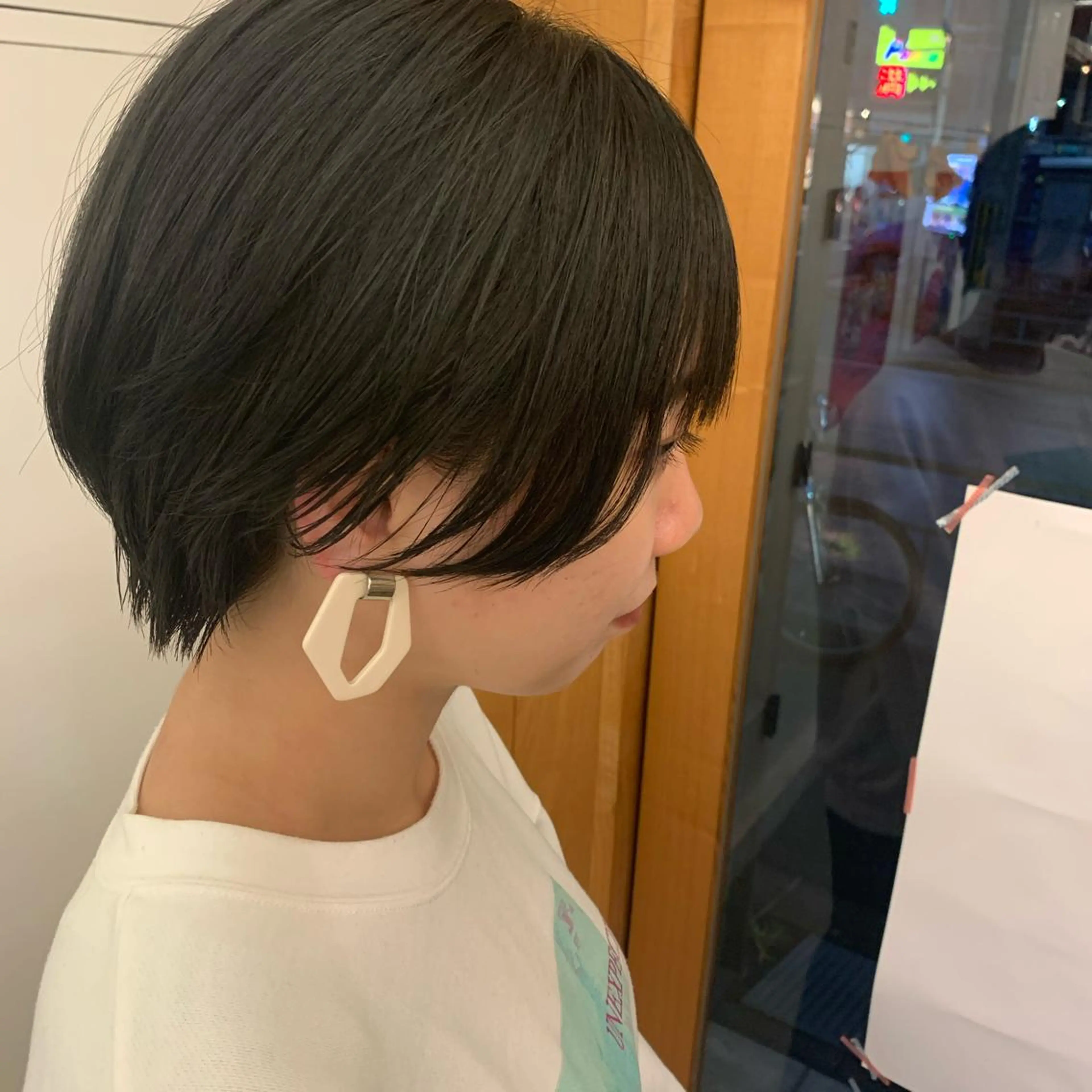 ショート カット ヘアカラー トリートメント 艶髪color💎髪 質改善ストレート大吉のヘアスタイル