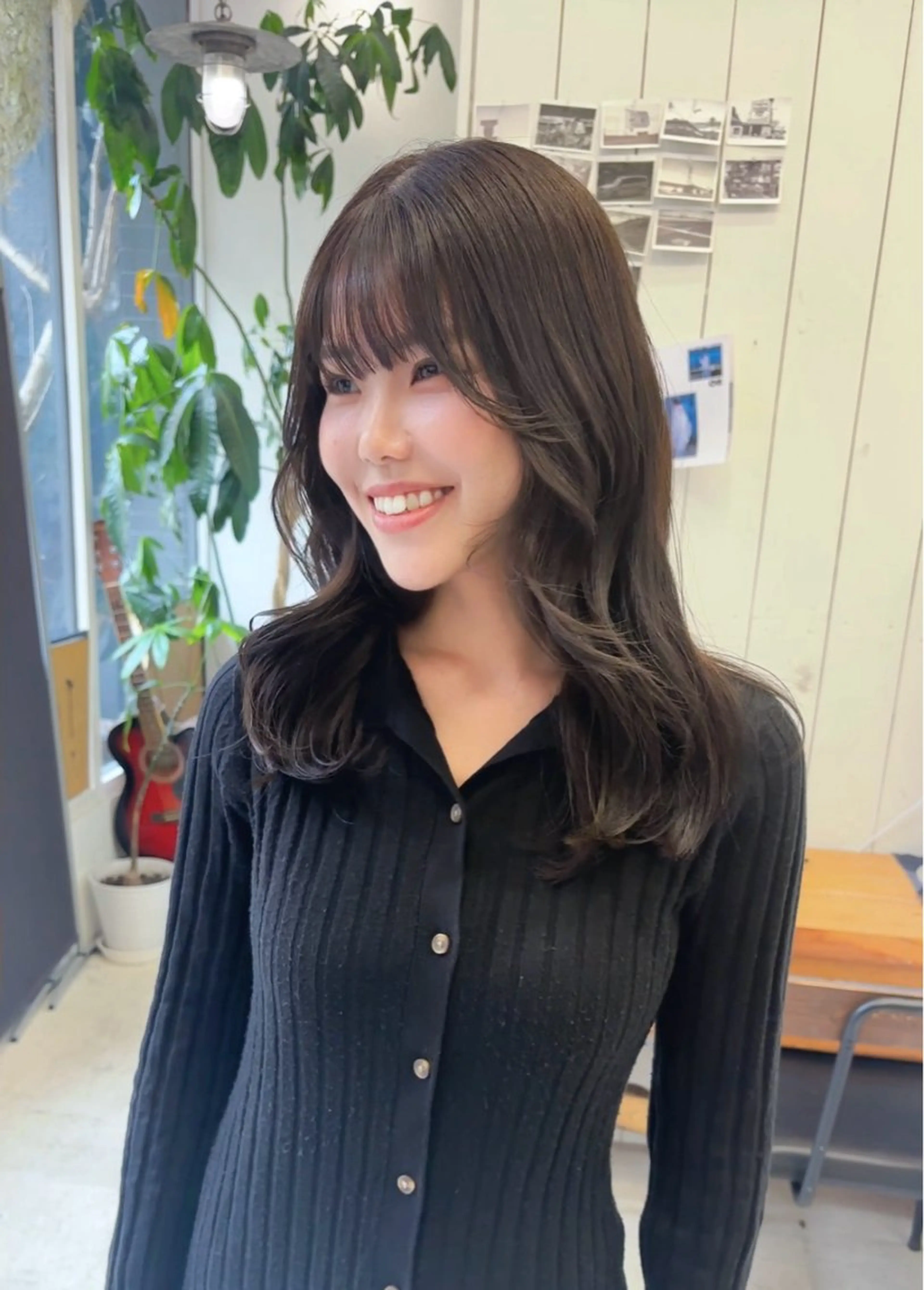 ロング カラー 透明感カラー カット ヘアカラー トリートメント Ann. /レイヤーカットのヘアスタイル