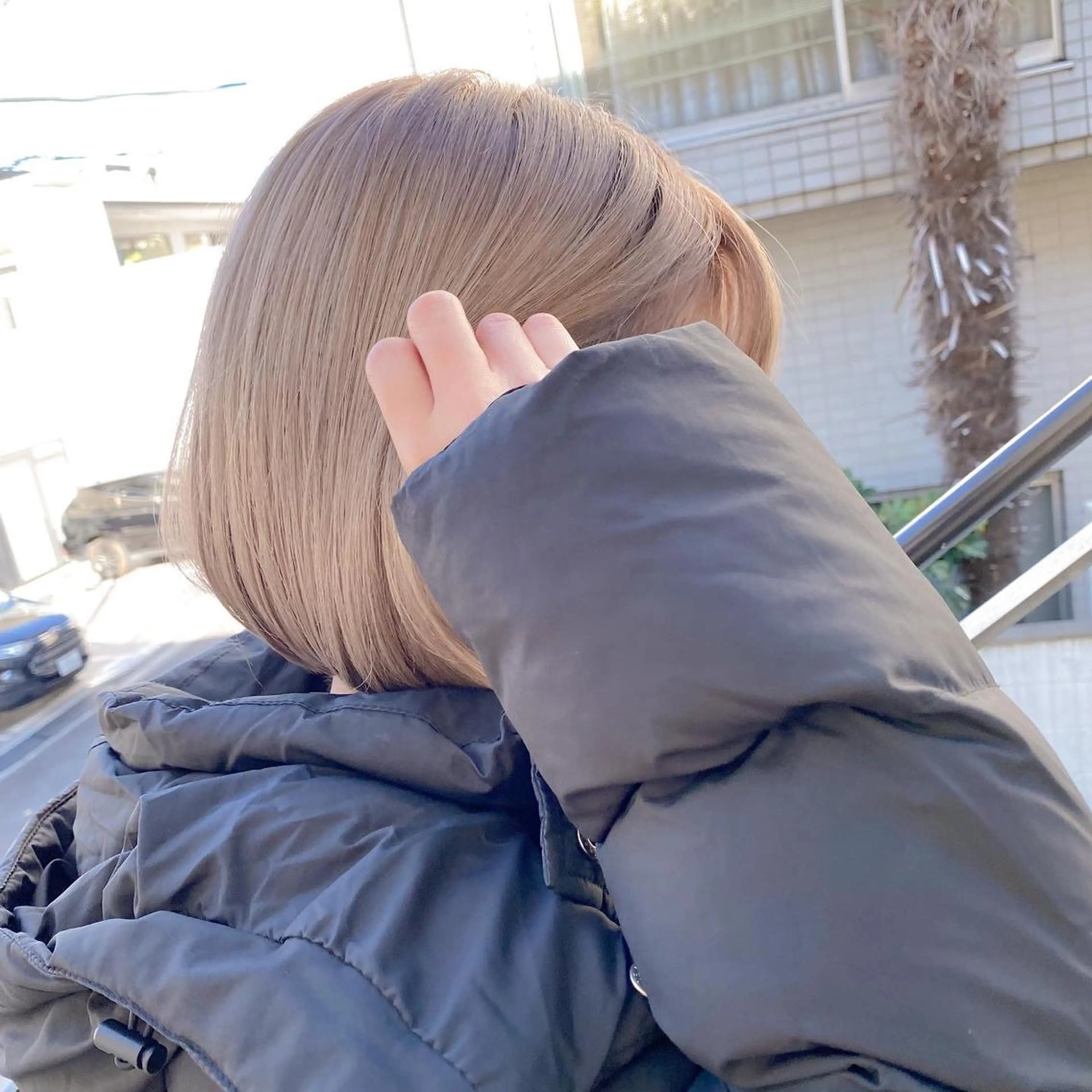 ショート カラー 艶髪ブリーチ 永井竜也のヘアスタイル