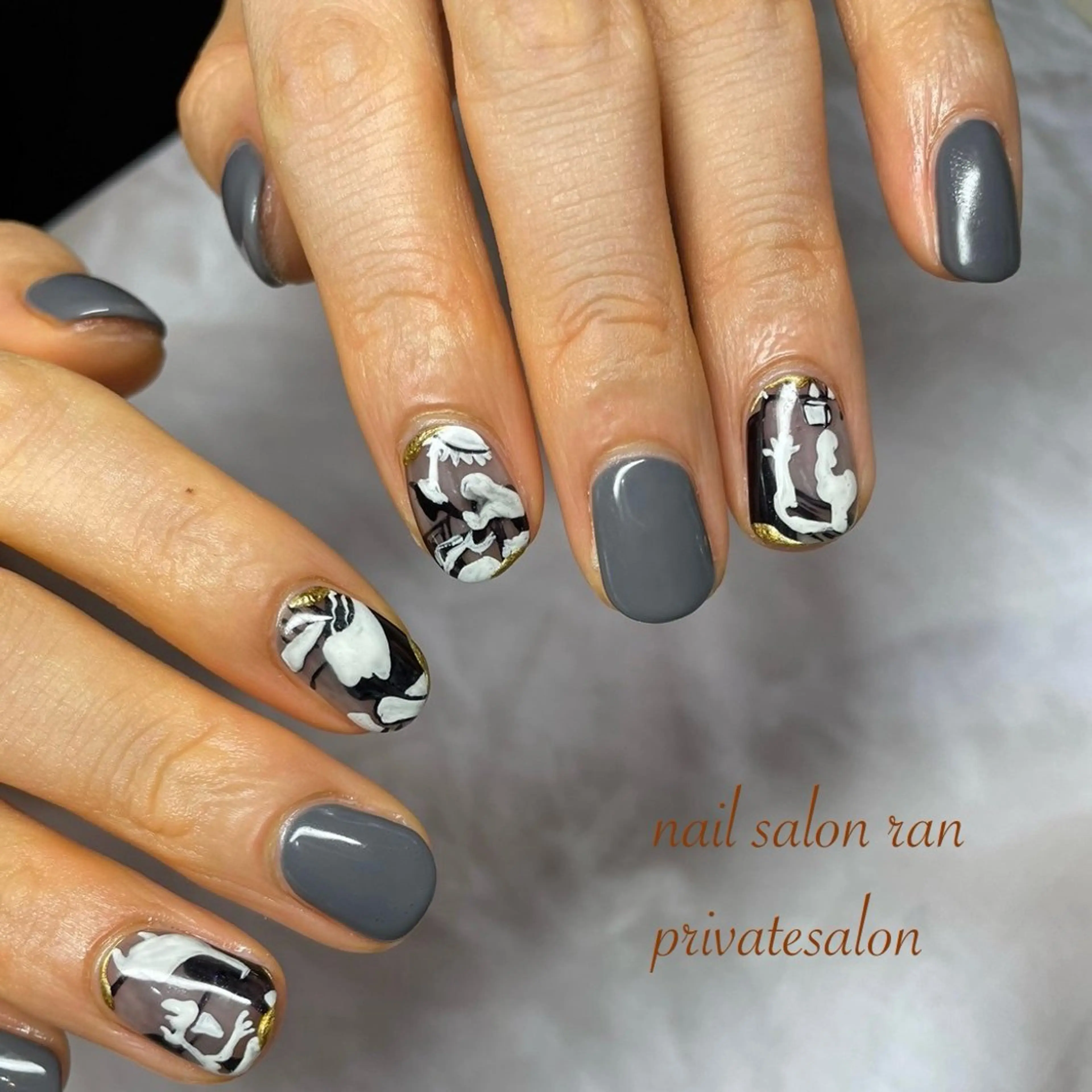 ネイル アートネイル ニュアンスネイル ハンドネイル ハンドケア nailsalon ranのネイルデザイン