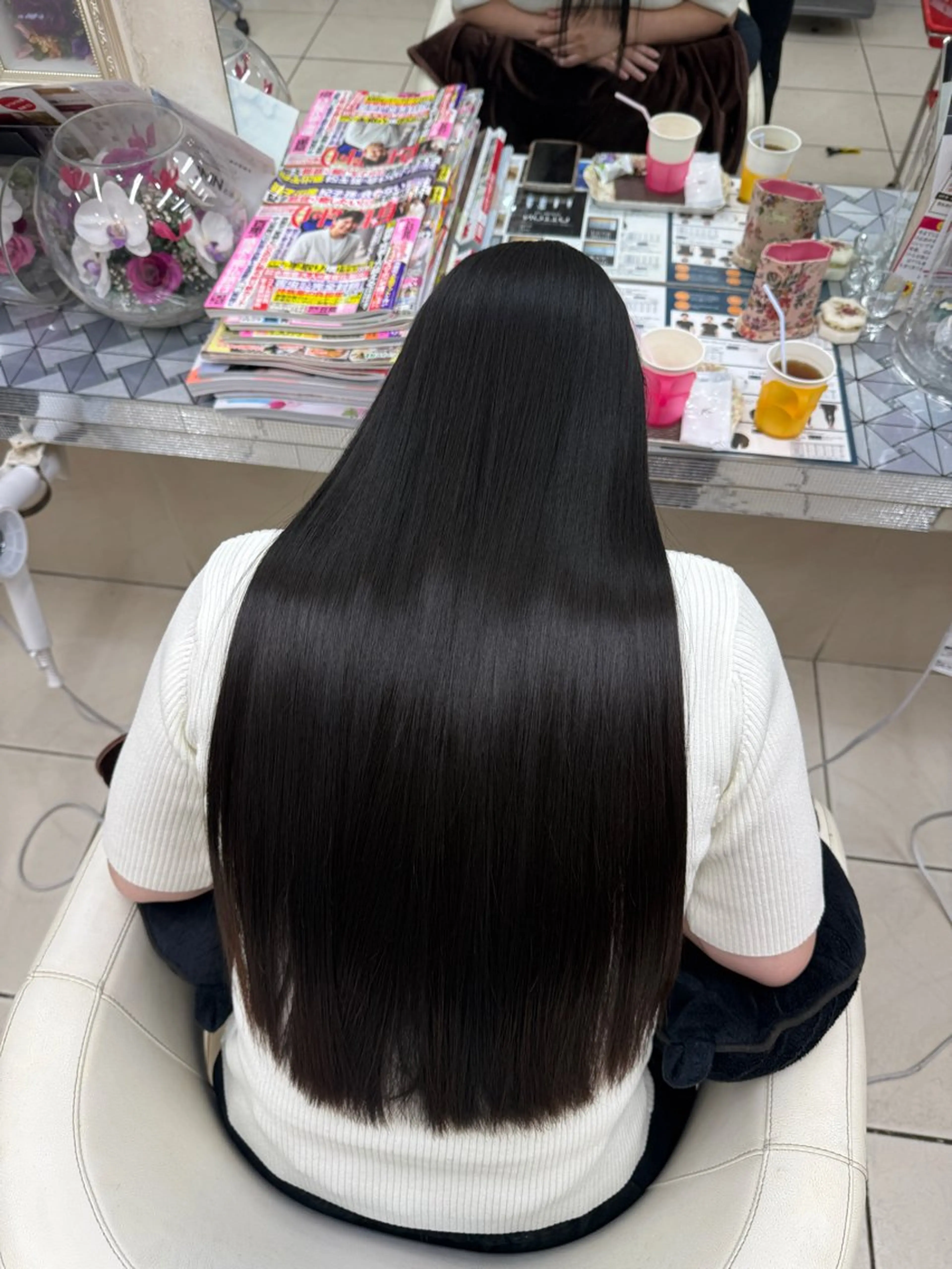 ロング カット 縮毛矯正 トリートメント 縮毛矯正専門店　美容室ハース所属・ウィリアム シュウのヘアスタイル