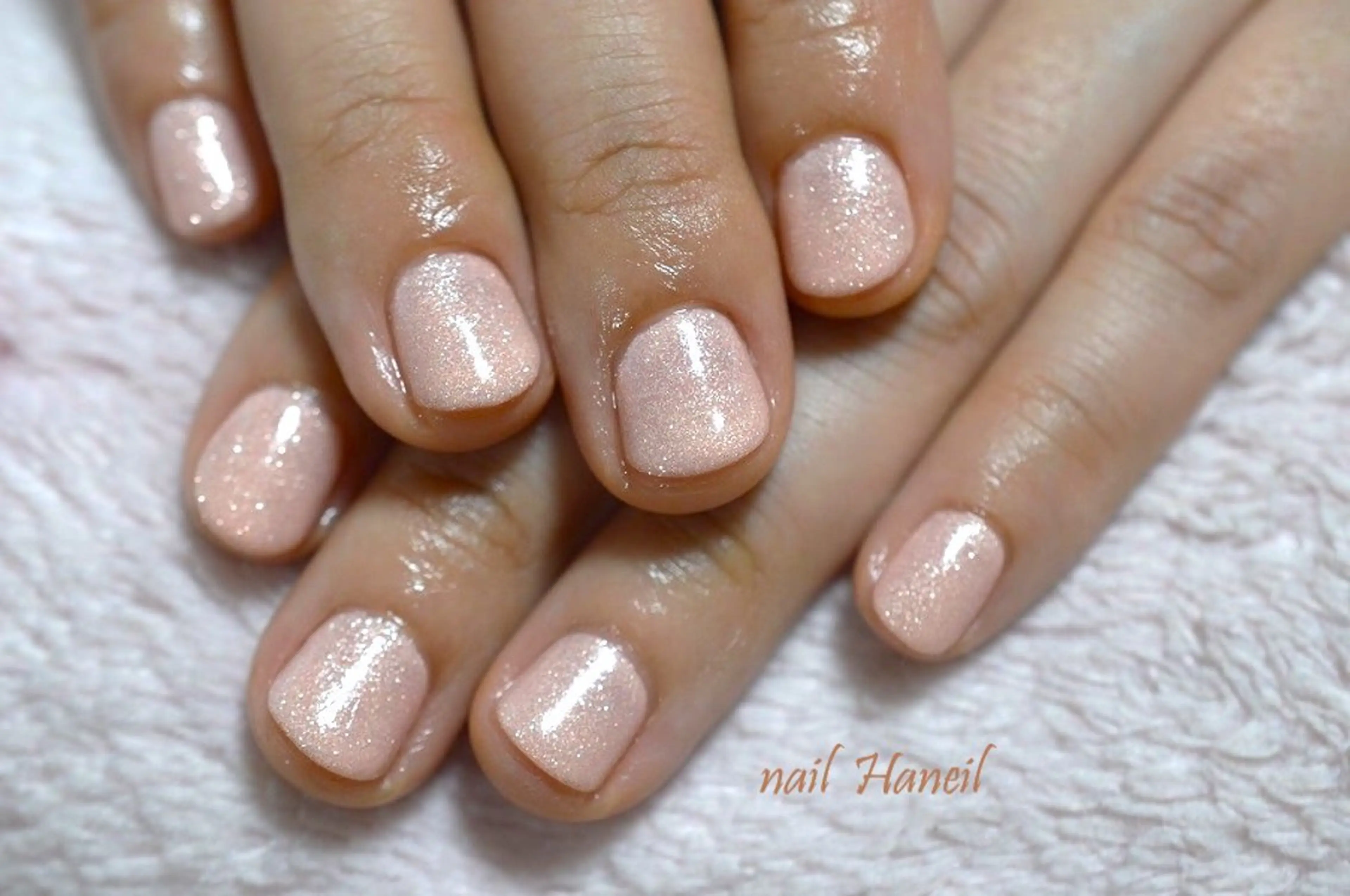 ネイル アートネイル ジェルネイル オフィスネイル ワンカラーネイル パラジェル ハンドネイル nail Haniel所属・半蔵門サロンハニエル 魅神 ちよのネイルデザイン