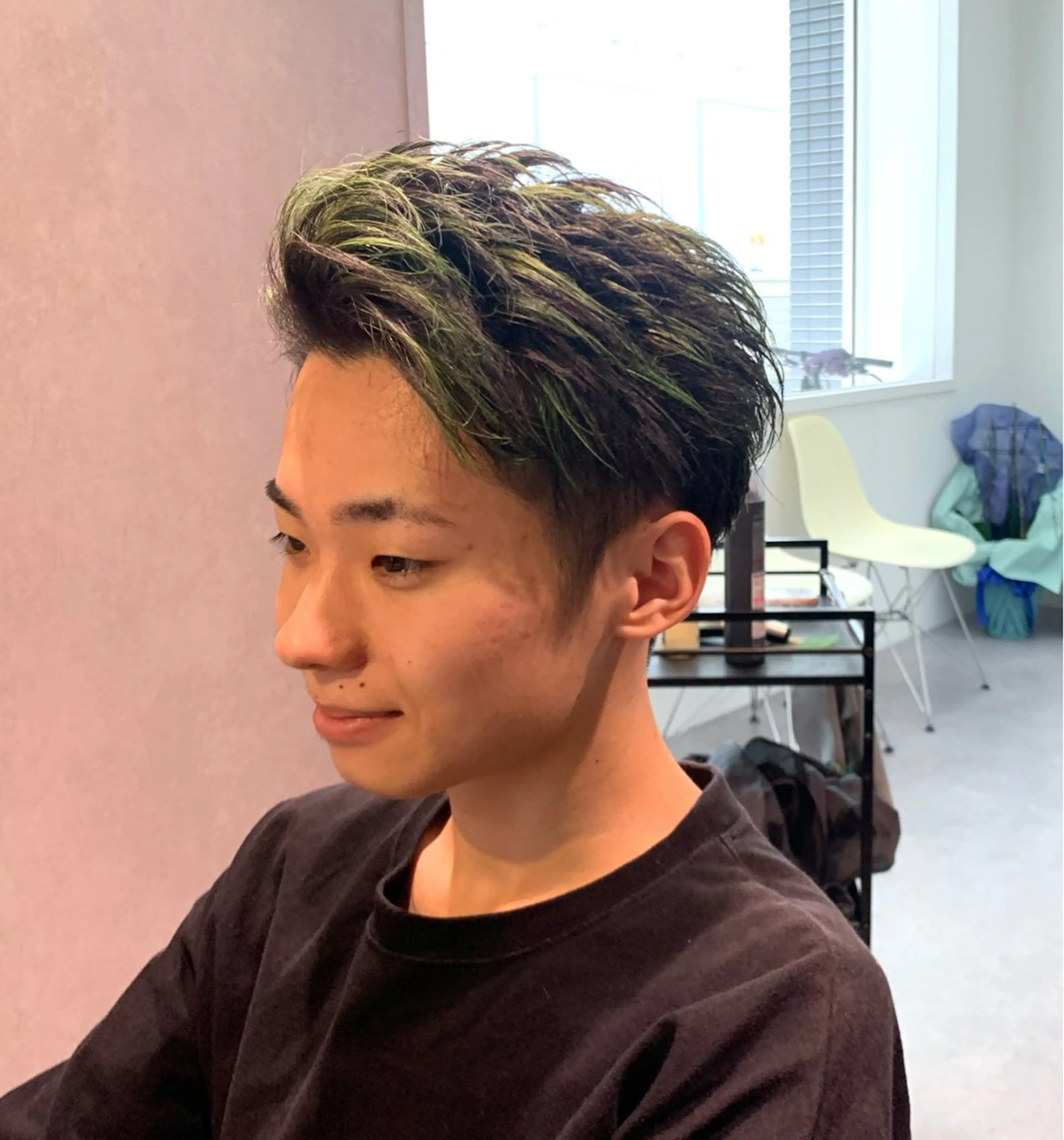 カラー メンズ 濱口 健慎のヘアスタイル