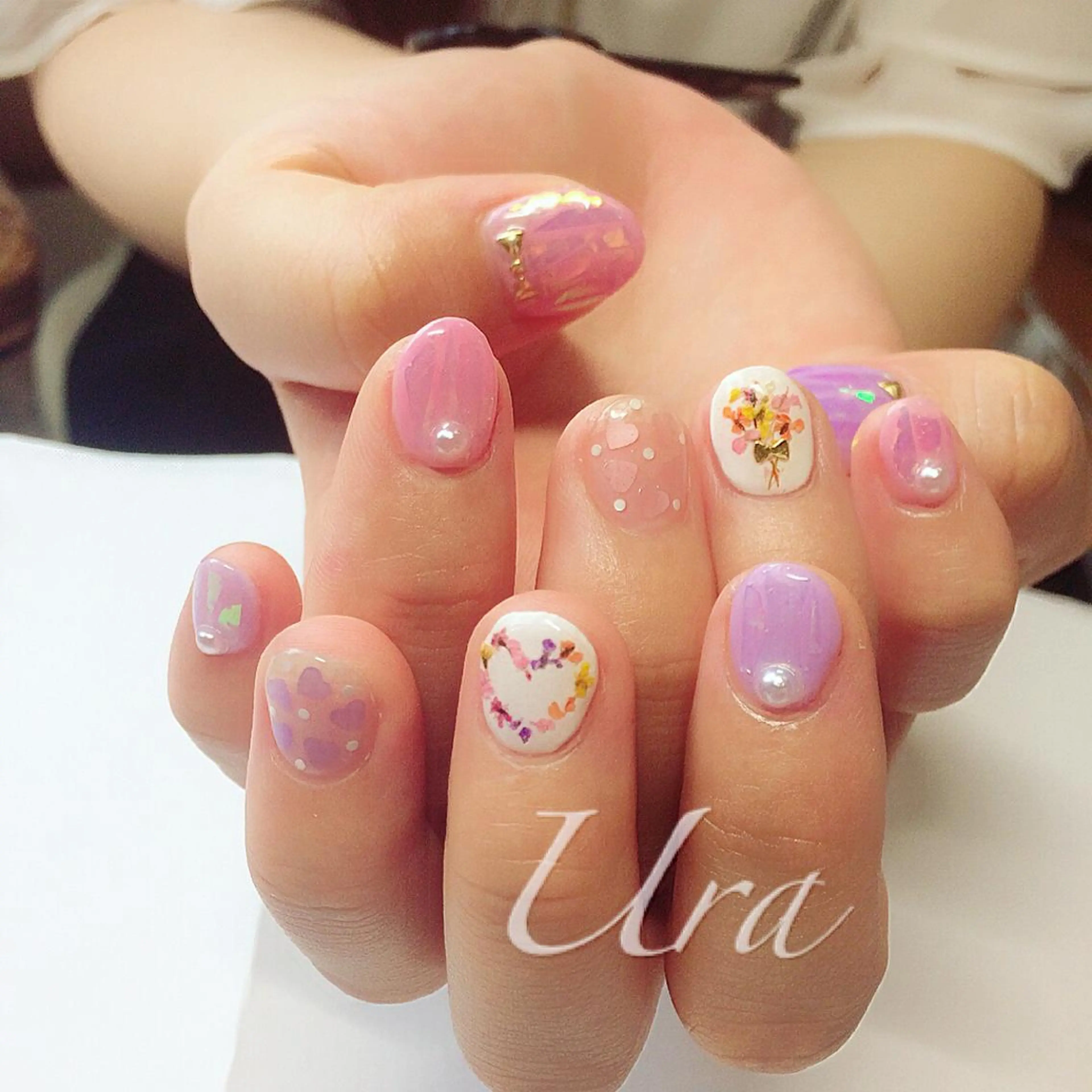 ネイル フラワーネイル UrakoNail 《nail》のネイルデザイン