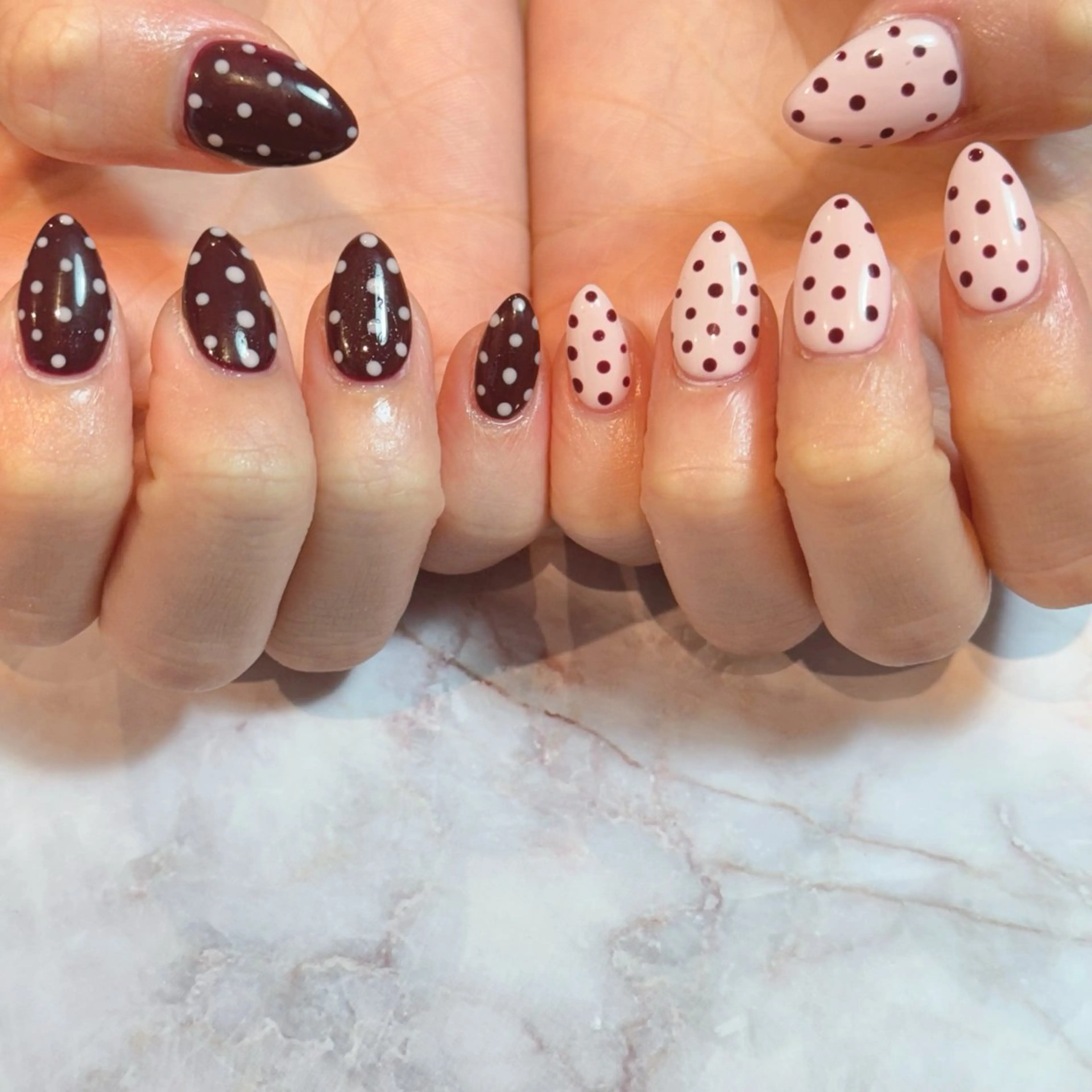 ネイル ドット ハンドネイル brodia nails m_riのネイルデザイン