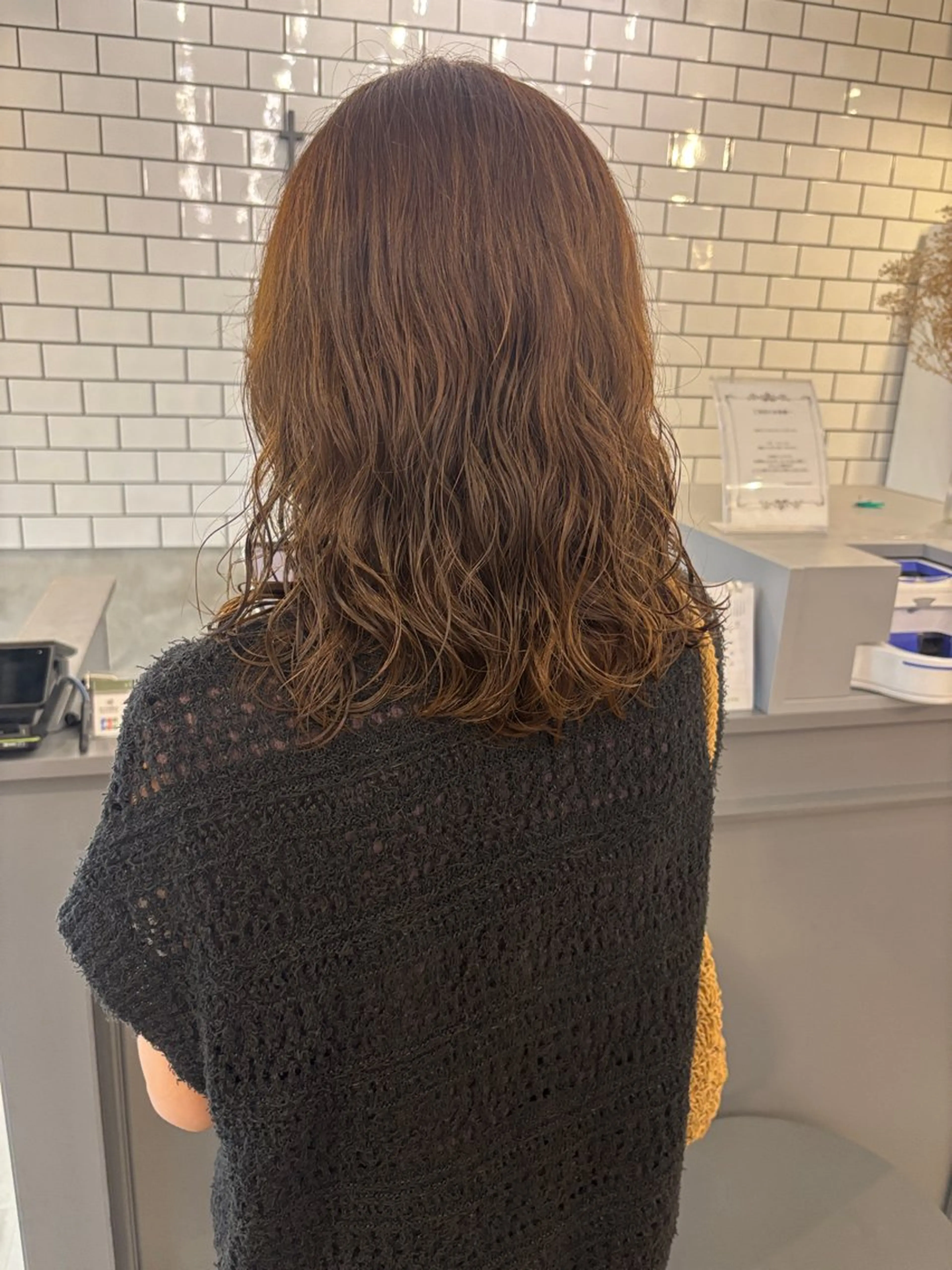 ミディアム カット ヘアカラー トリートメント HARUKA🐰 tocca天王寺のヘアスタイル
