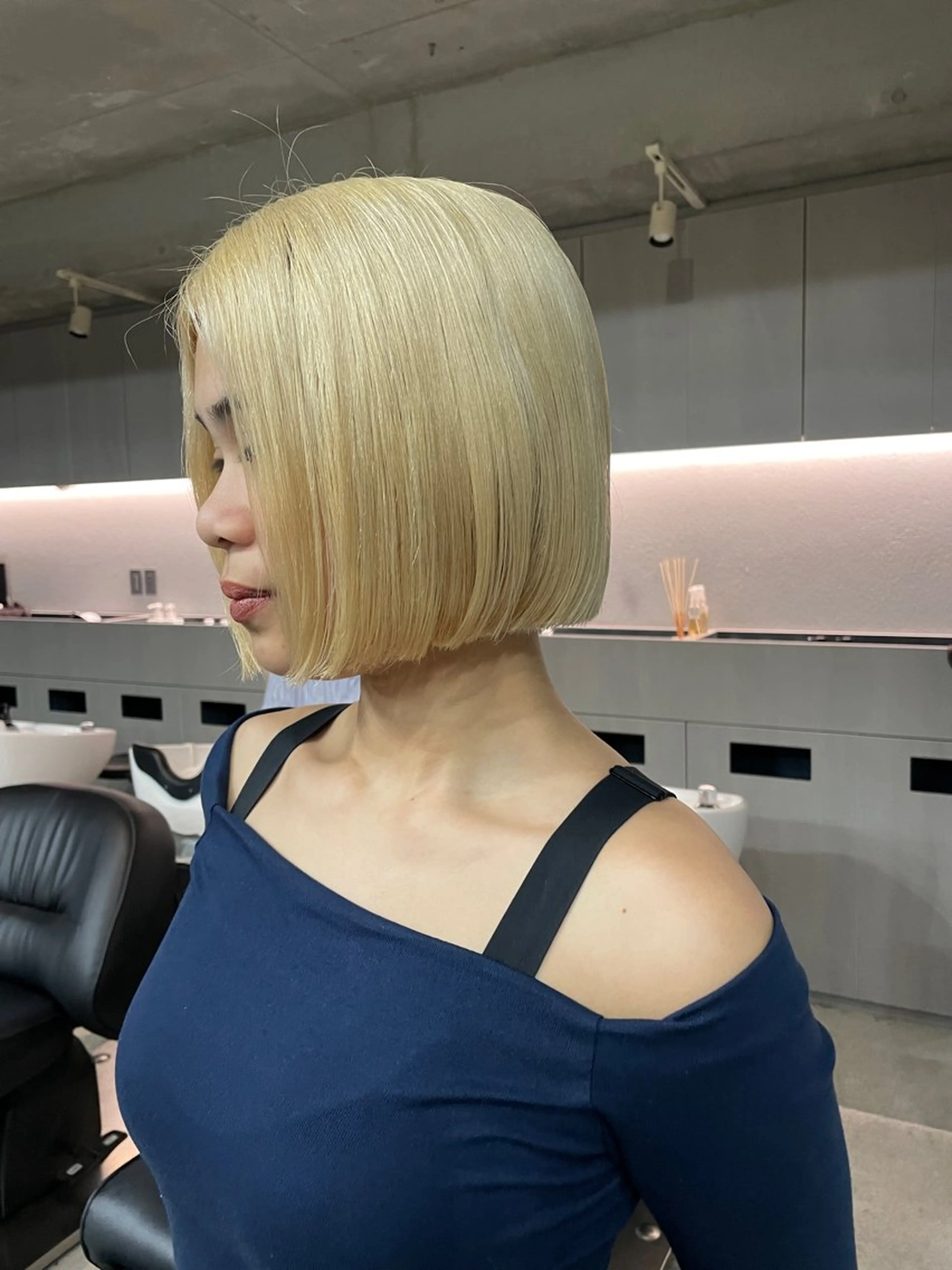 ミディアム カラー カット ヘアカラー トリートメント 表参道/髪質改善・ 透明感 colorのヘアスタイル