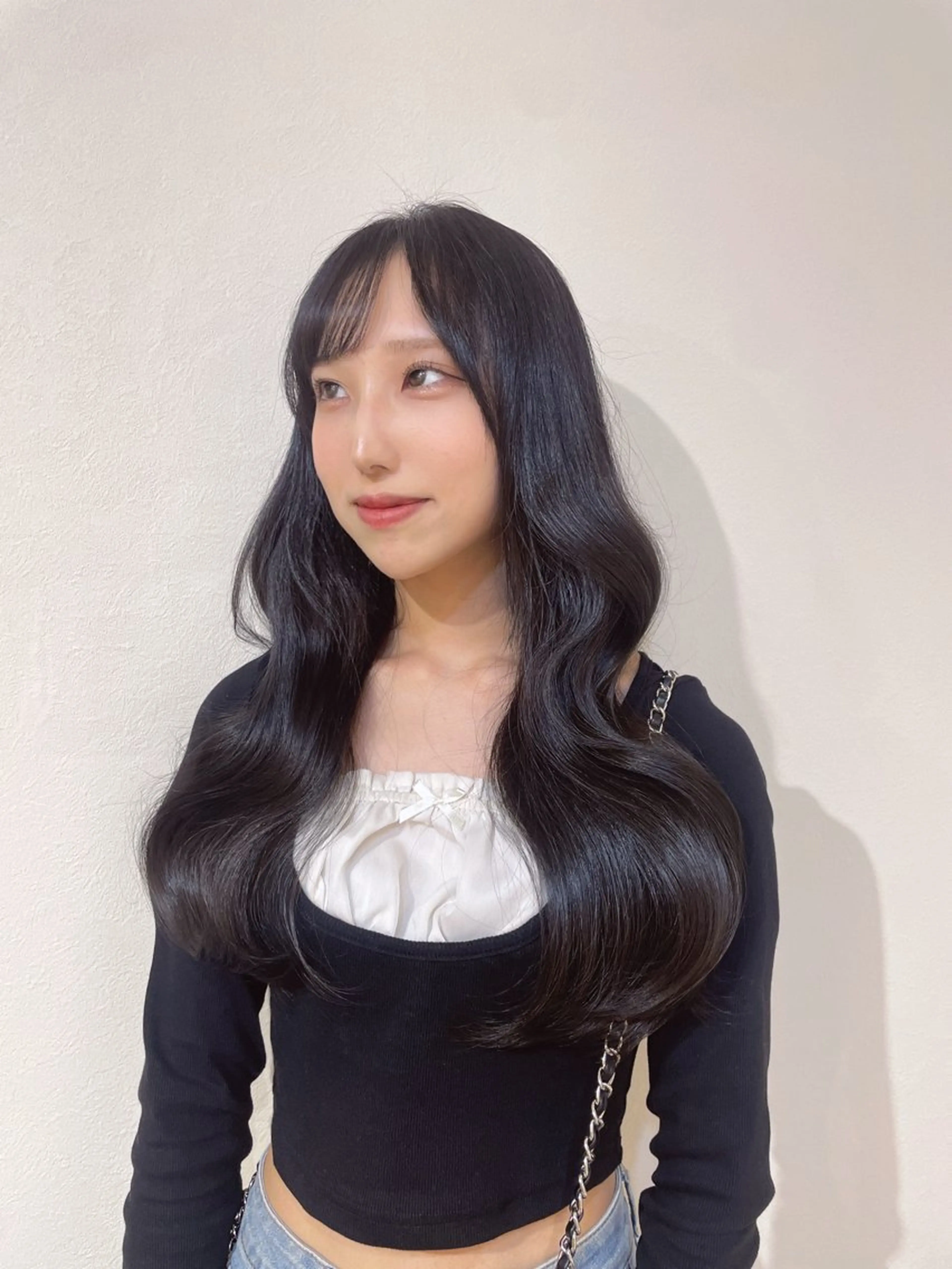 ロング カット ヘアカラー CreBiA ten_【クレビアテン】所属・crebia 漢人 美海／レイヤーカットのヘアスタイル