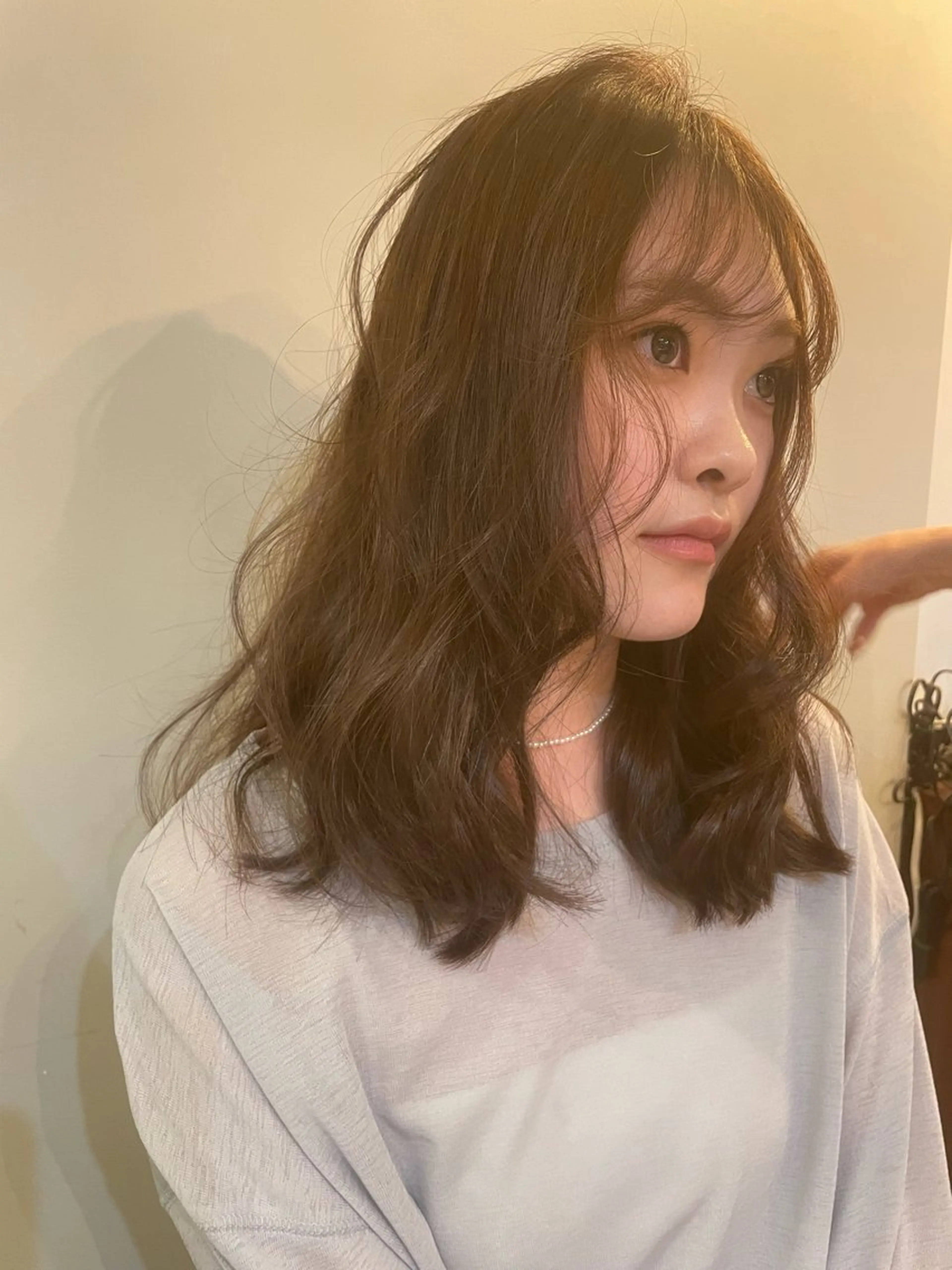 ミディアム ゆるふわガーリーst yle🩰yuukaのヘアスタイル