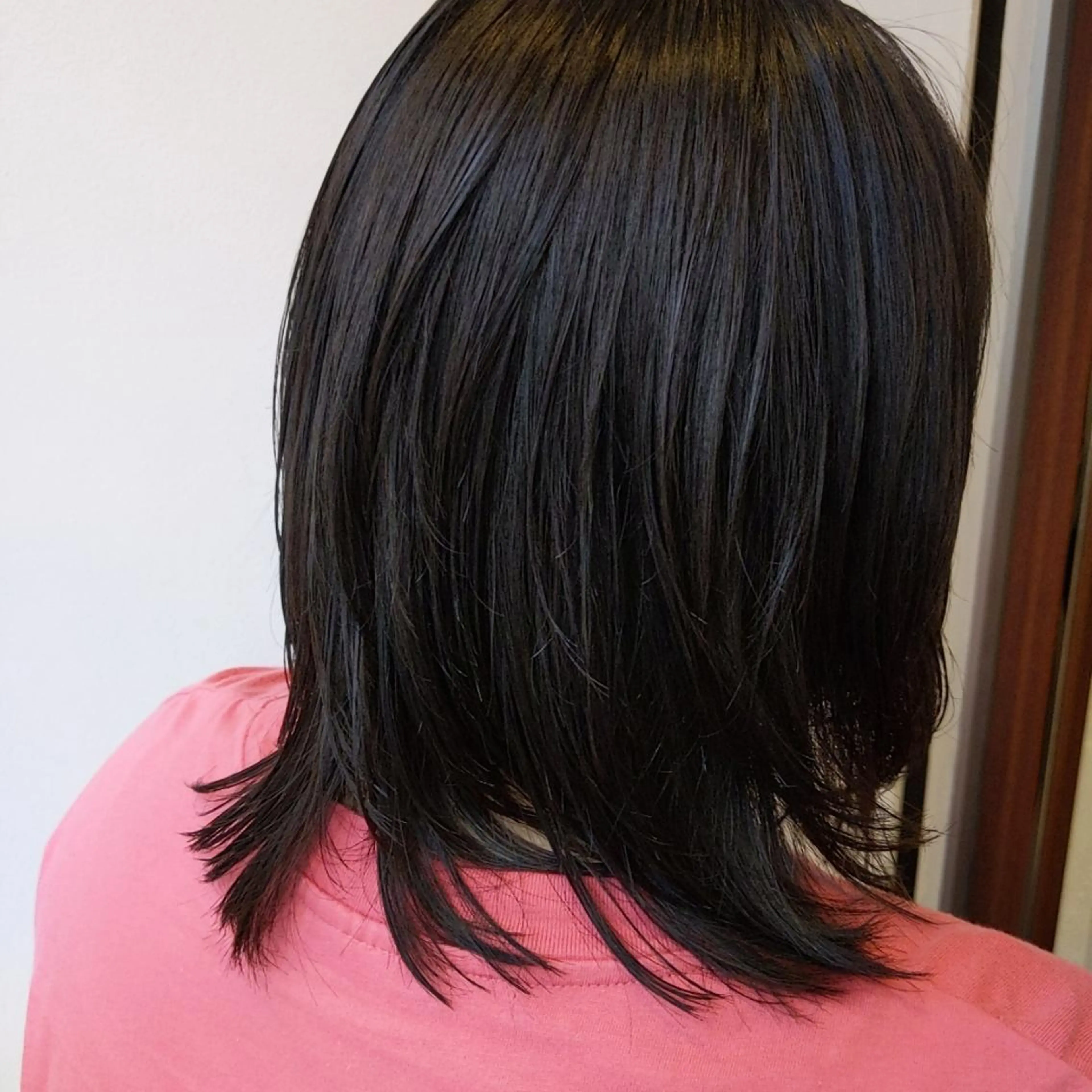 ミディアム パーマ 縮毛矯正 髪質改善アンブリーチ 店長みやけななのヘアスタイル