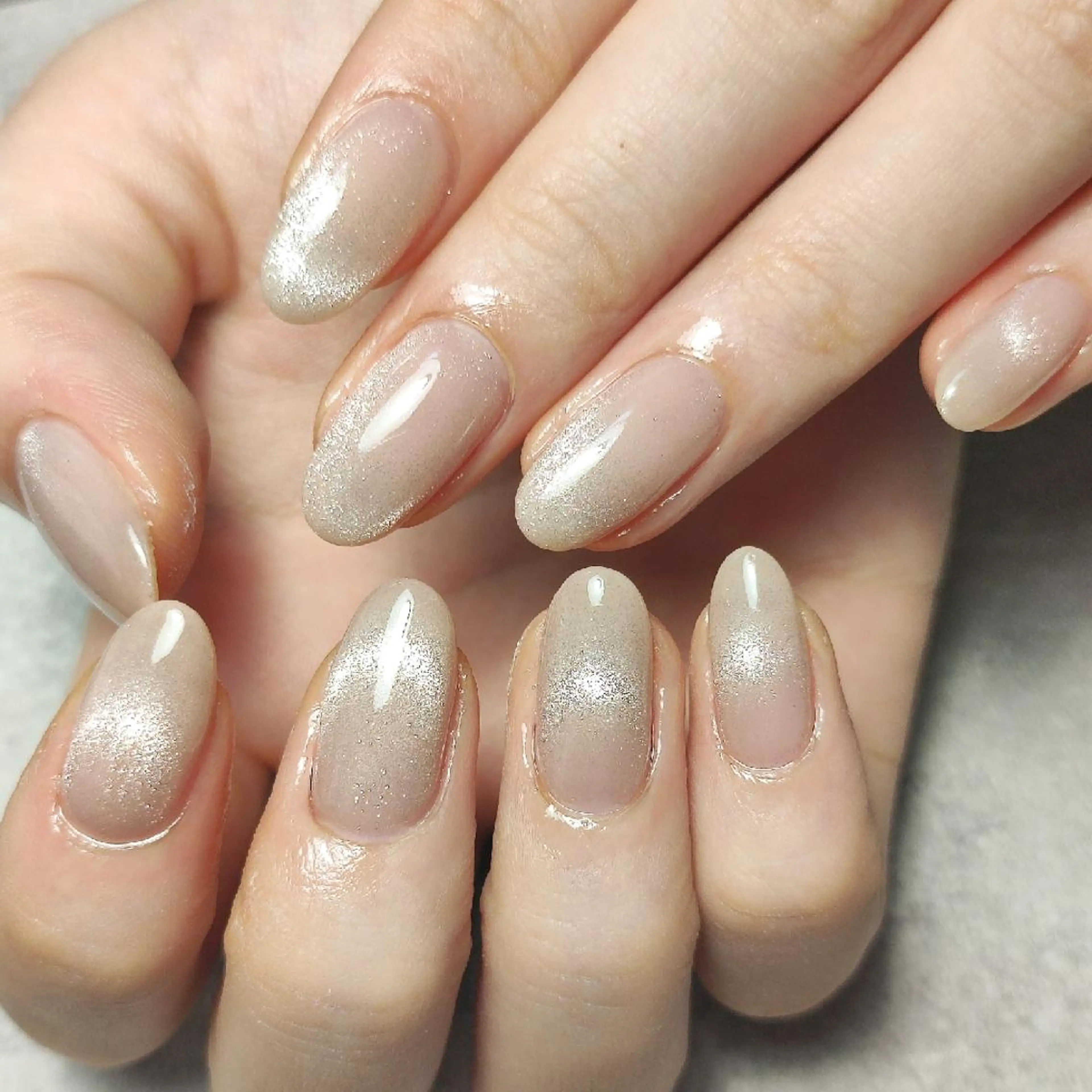 ネイル フレンチネイル マグネットネイル マグネットフレンチ 個人サロン saltnailのネイルデザイン