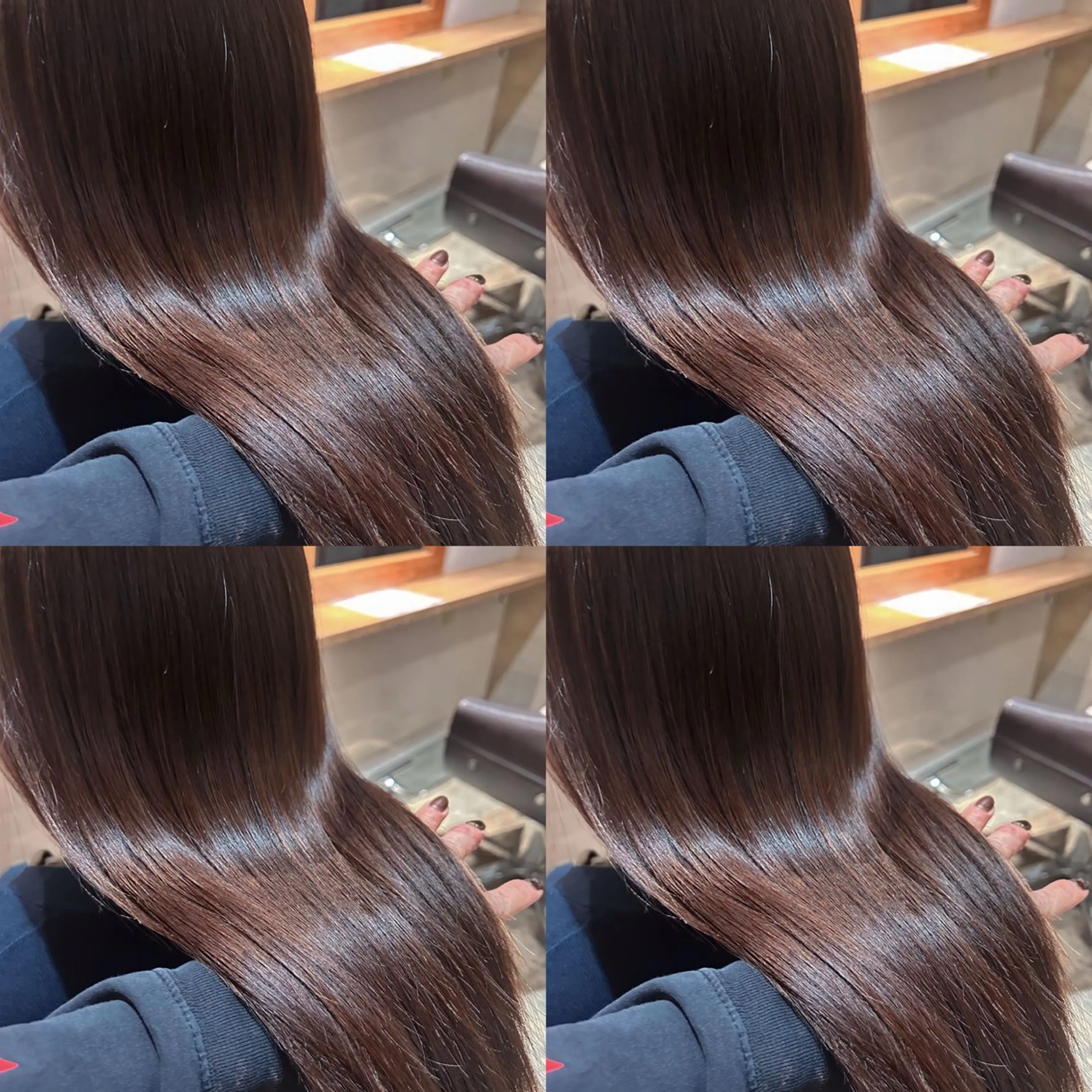 ロング カラー ダークグレー ダークグレージュ グレージュ 髪質改善 カット ヘアカラー トリートメント 韓国レイヤー× 髪質改善✨店長/純大のヘアスタイル
