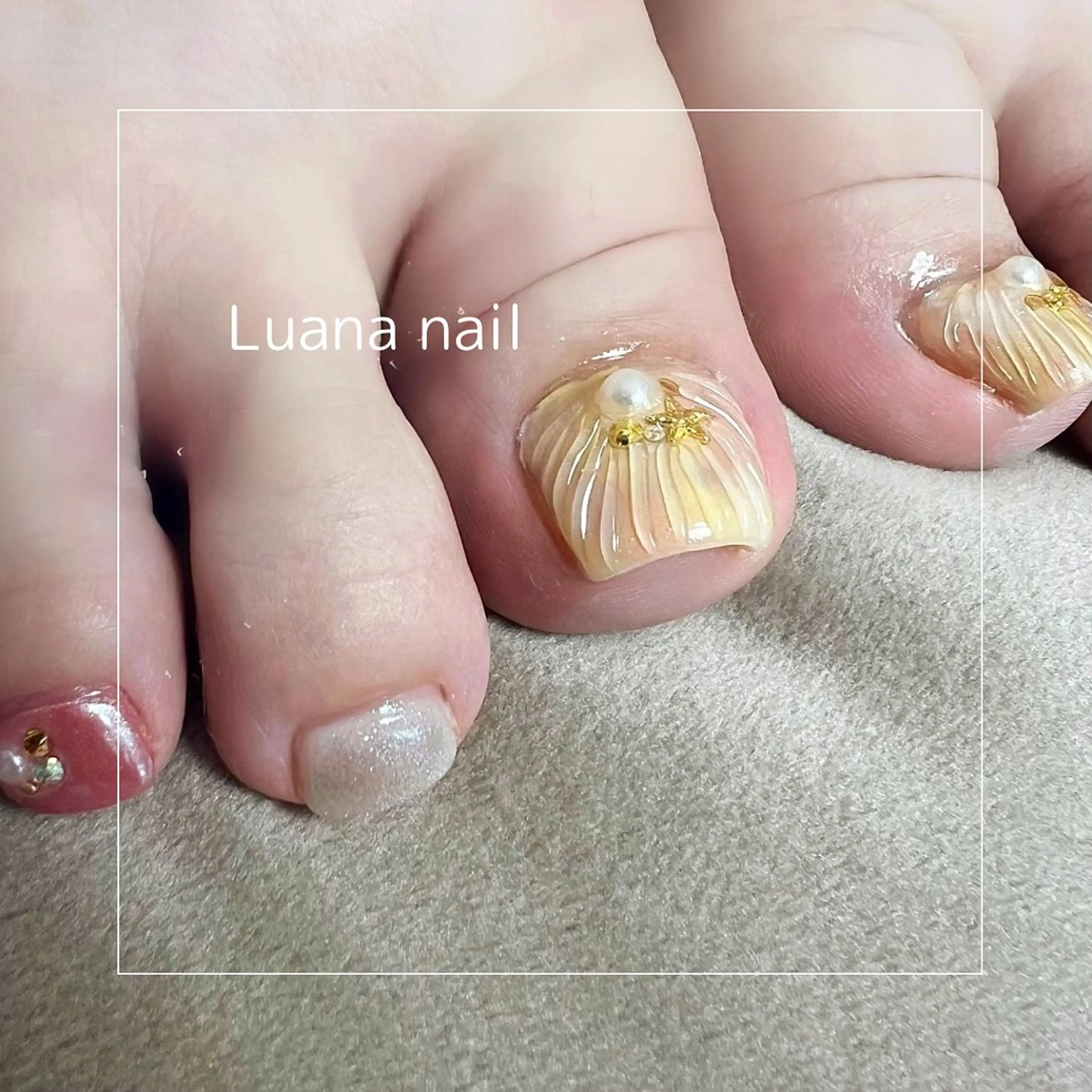 ネイル フットネイル 持ち込み Luana nailのネイルデザイン