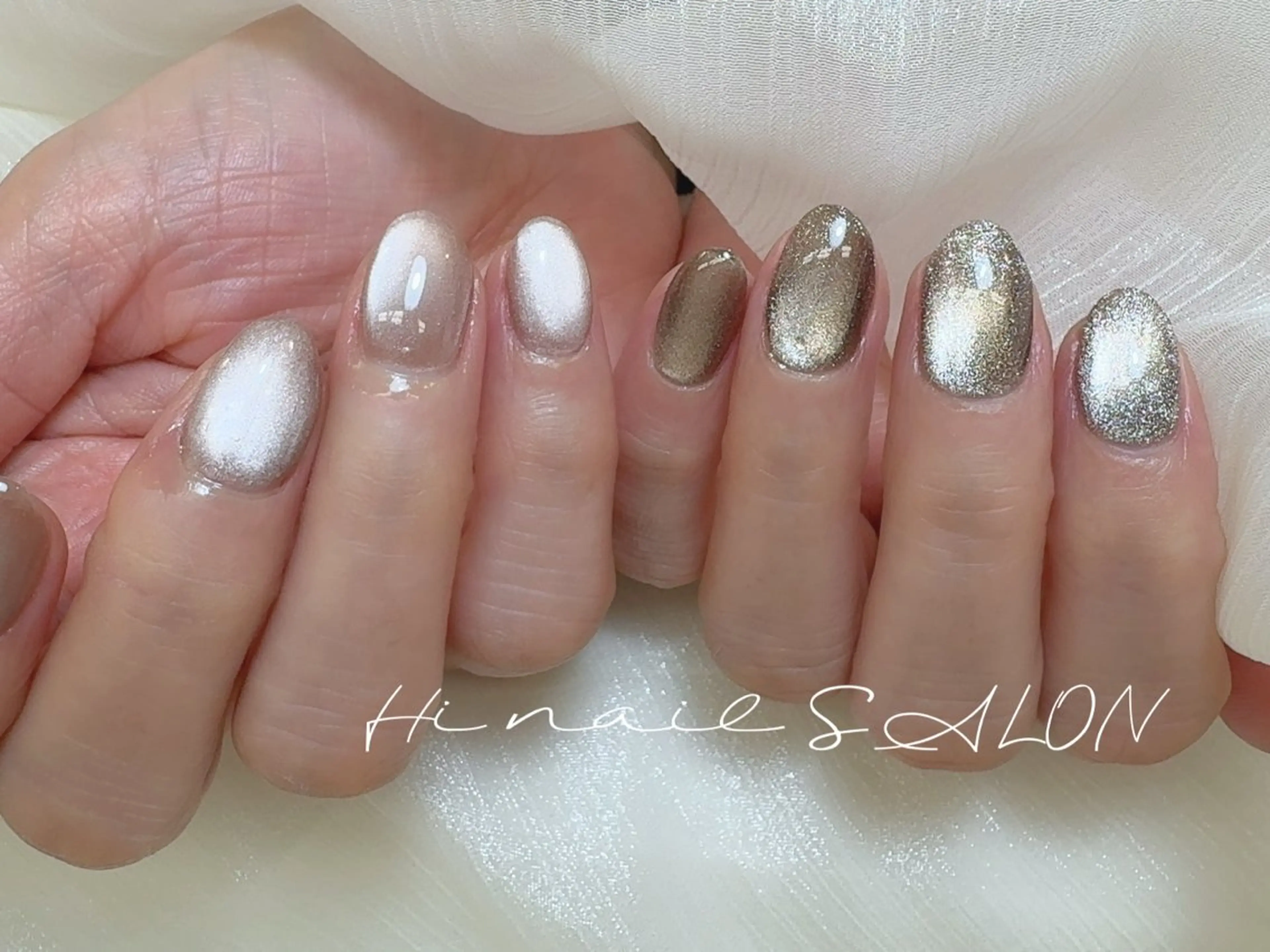 ネイル チークネイル フラッシュネイル フットネイル フレンチネイル ジェルネイル ハンドネイル Hi nail Miyuki池袋東口のネイルデザイン