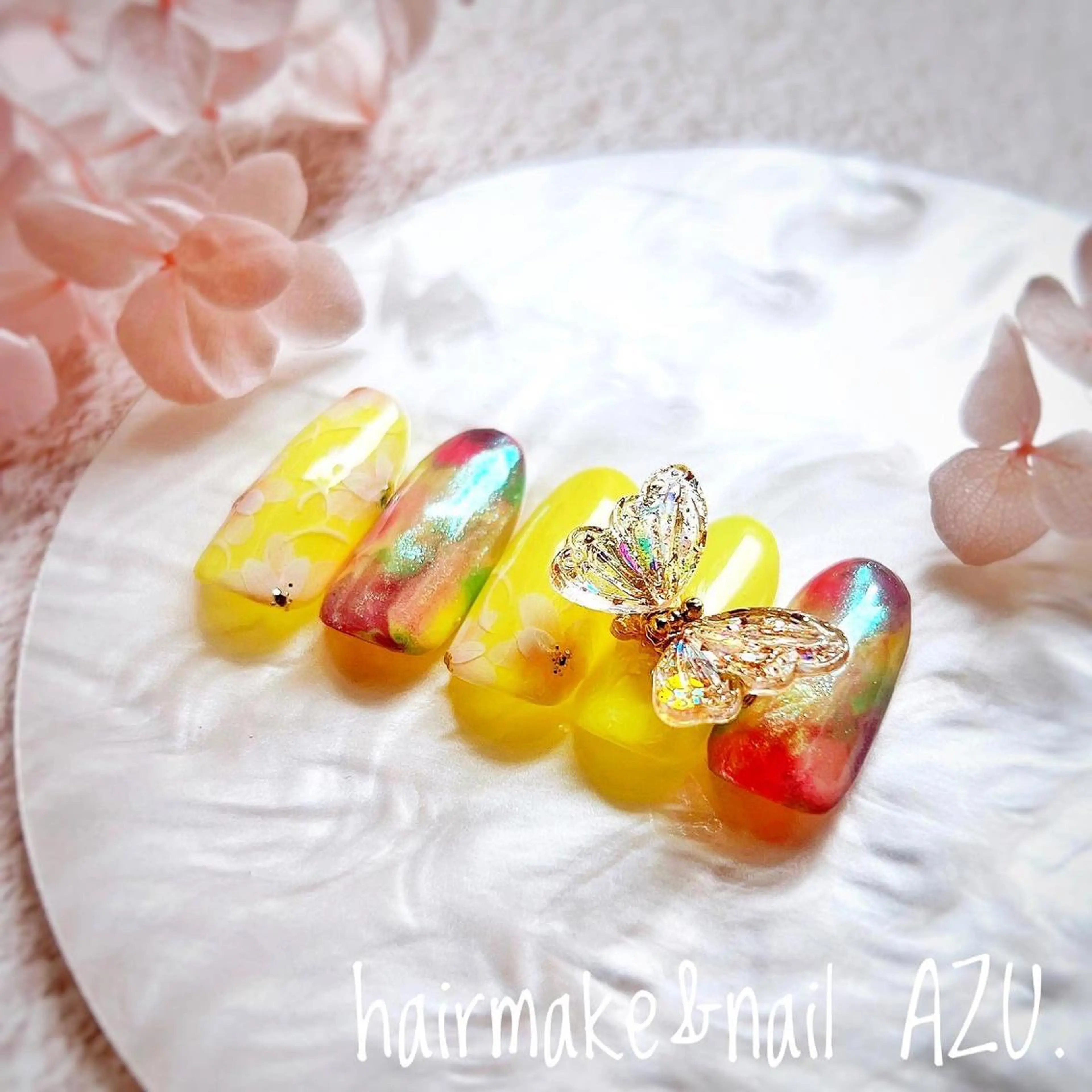 ネイル hair&nail ROOTS所属・ﾍｱﾒｲｸ&ﾈｲﾙ ♥️Azuのネイルデザイン