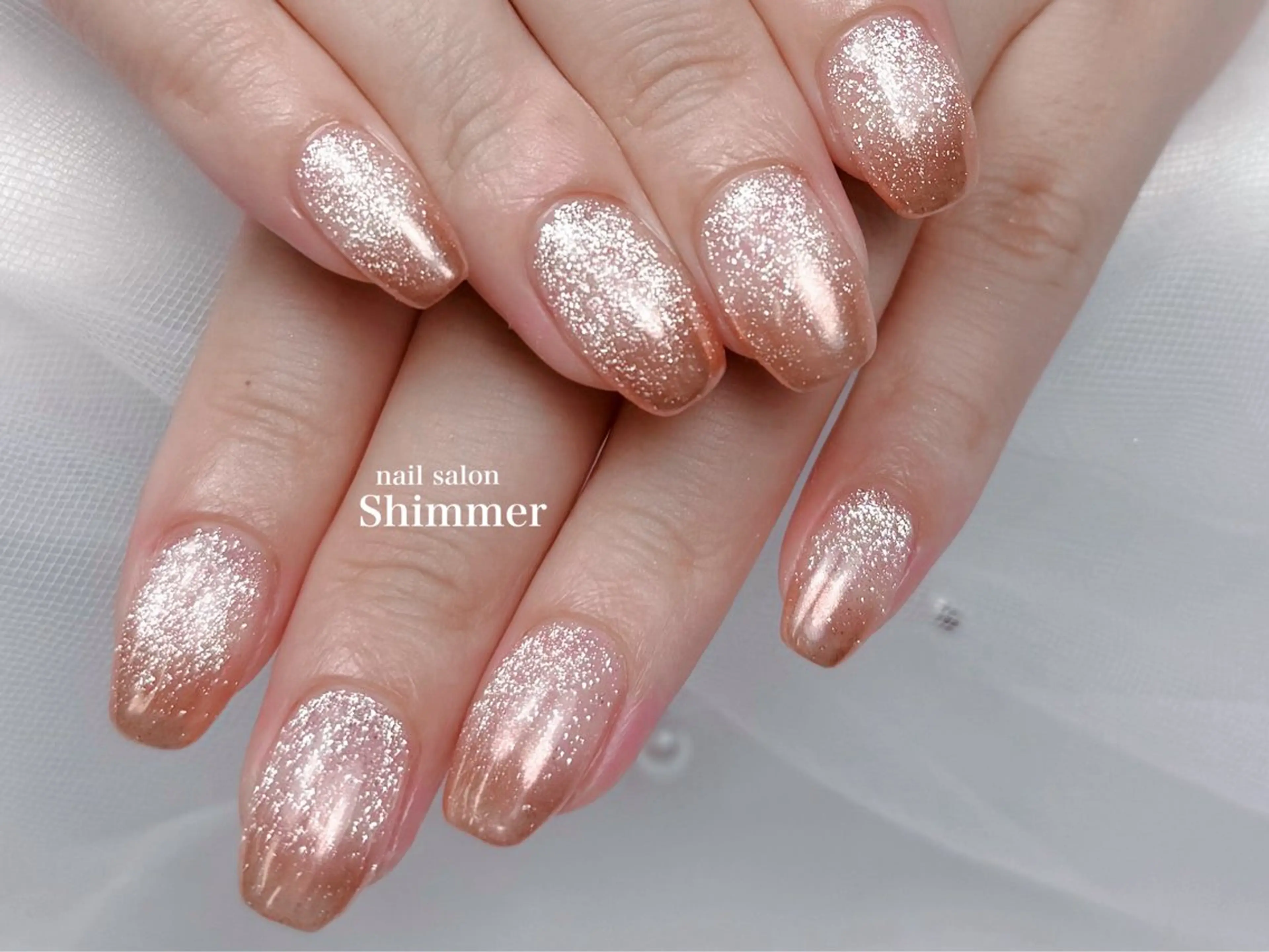 ネイル ハンドネイル Shimmer Risaのネイルデザイン