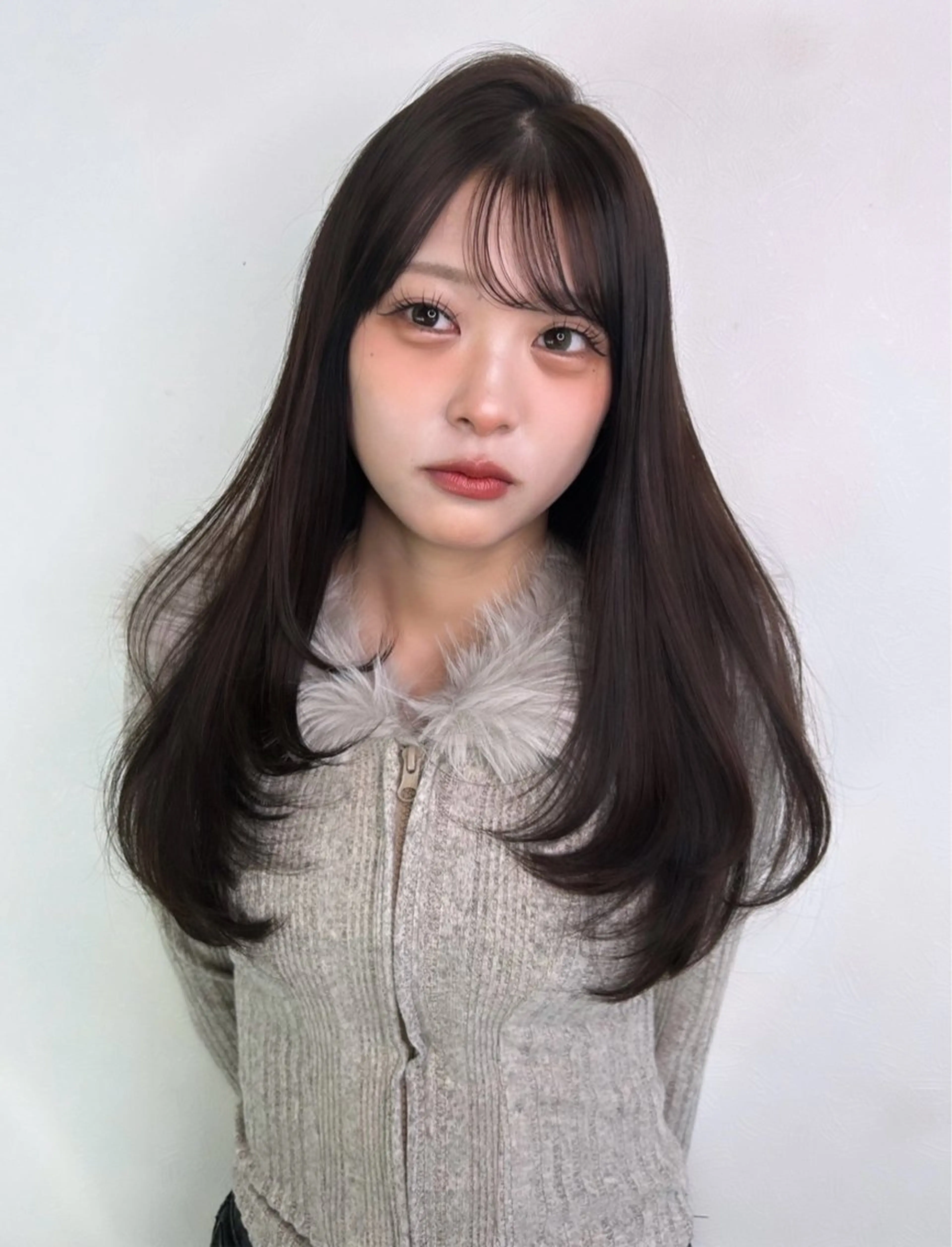 ロング カット ヘアカラー トリートメント 剣持友希/高崎 ifh iizukaのヘアスタイル
