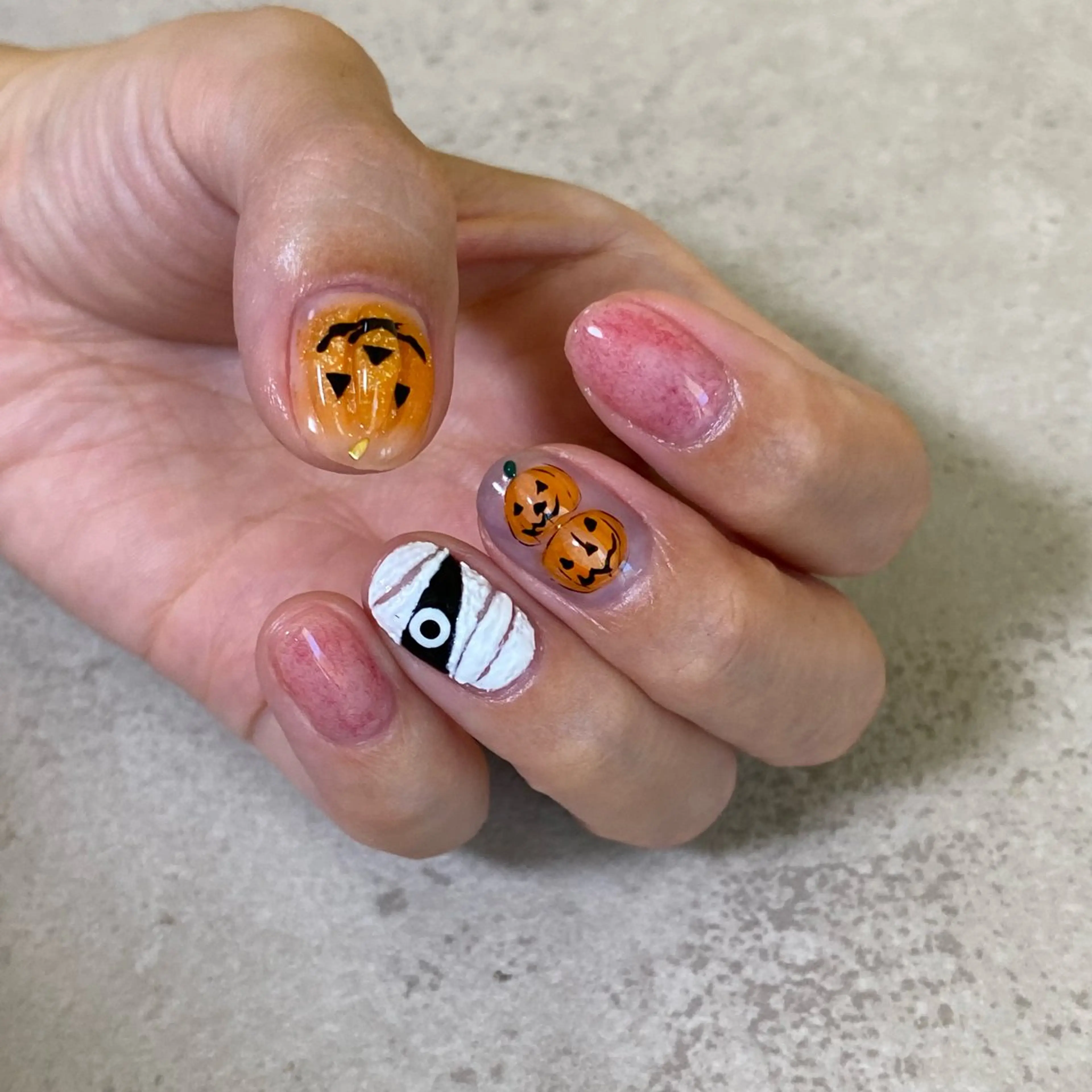 ネイル ハロウィン soleil所属・舞鶴 奈々美のネイルデザイン