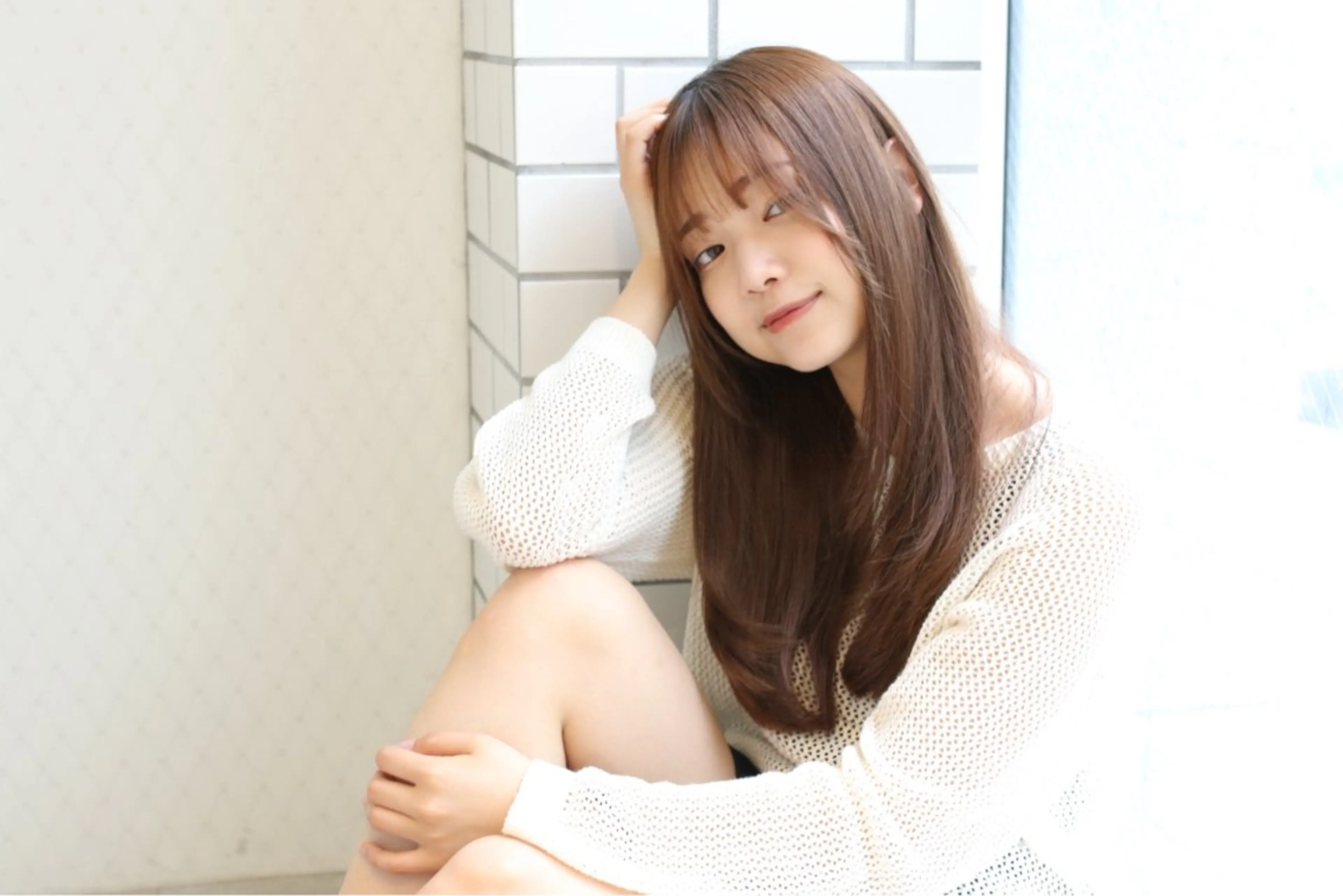 ロング ☆ハイトーン口コミ◎ WiLL/京橋のヘアスタイル