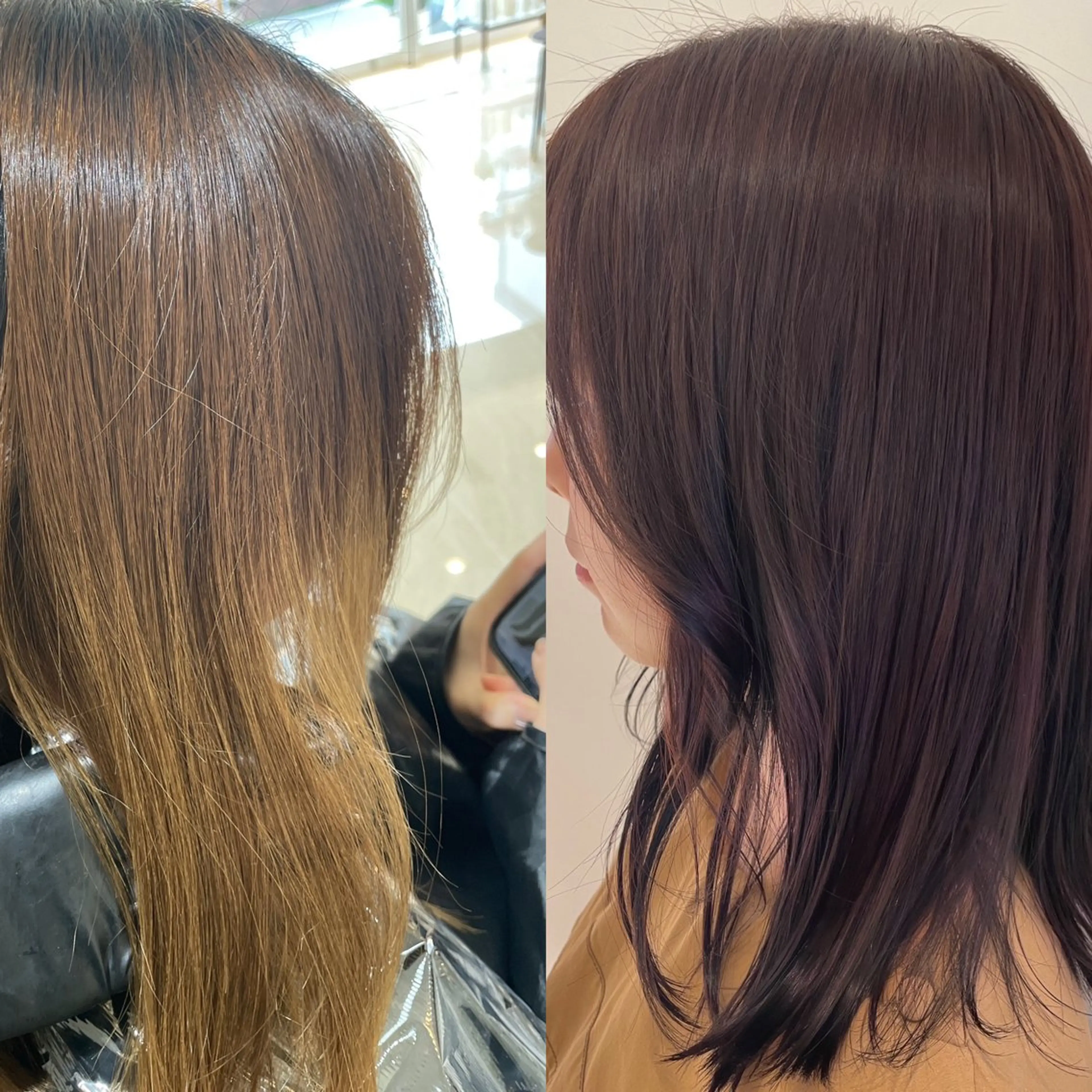 ミディアム ラベンダーブラウン nico. Julieのヘアスタイル