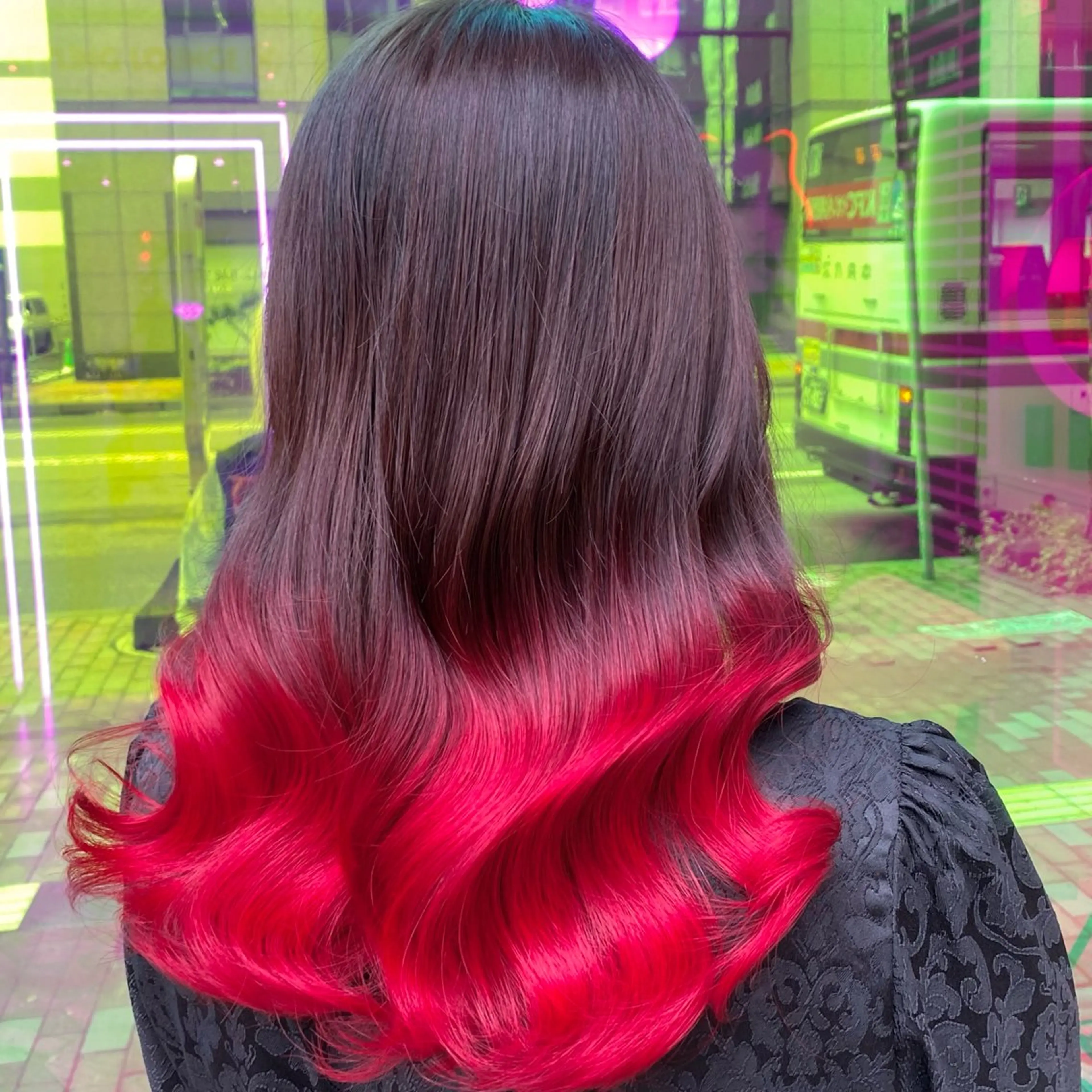 セミロング カラー ハイトーン/ブリーチ 🫧みずほ🫧のヘアスタイル