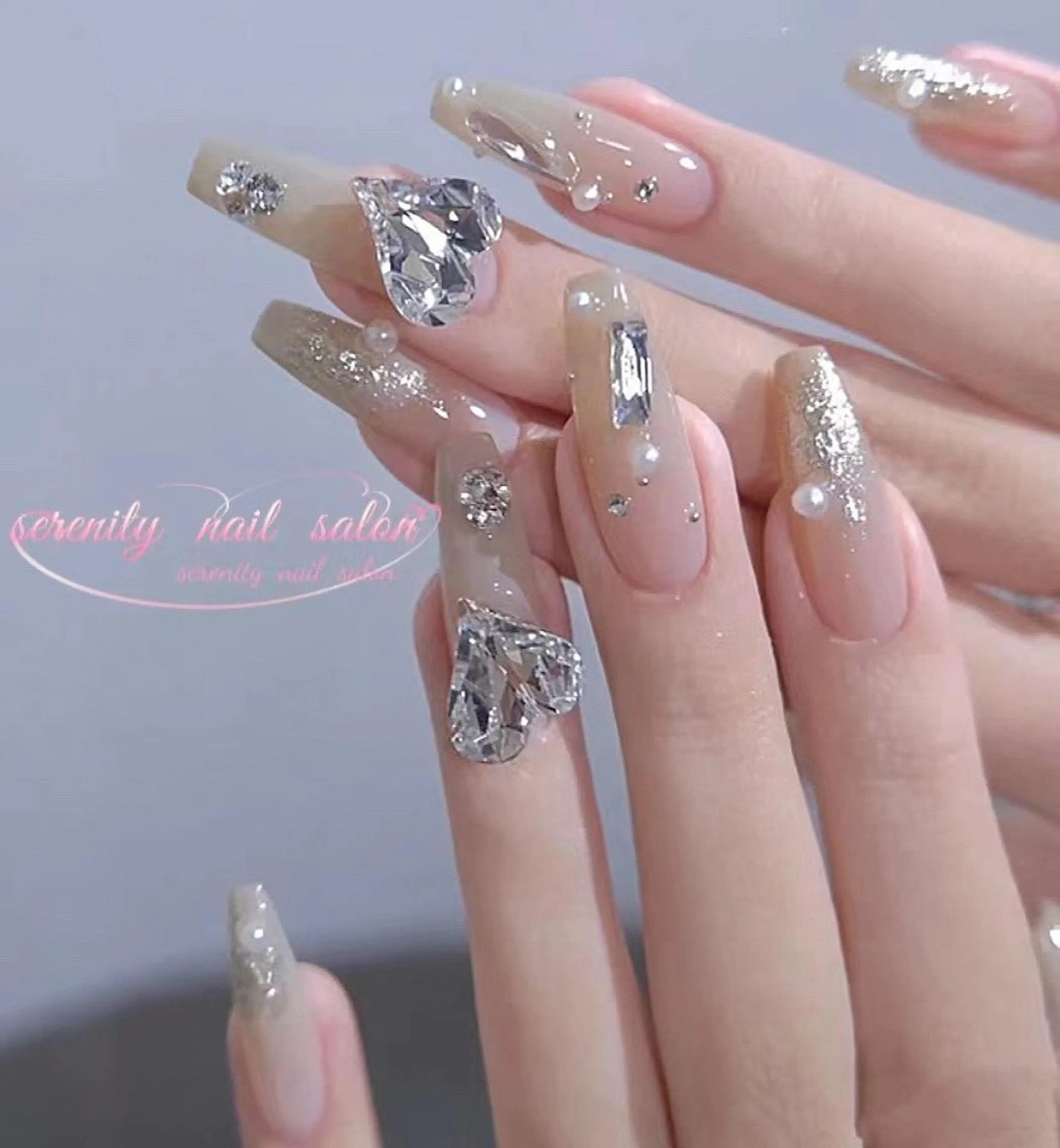ネイル ハンドネイル ハンドケア ✨Serenity ワンホンネイルのネイルデザイン