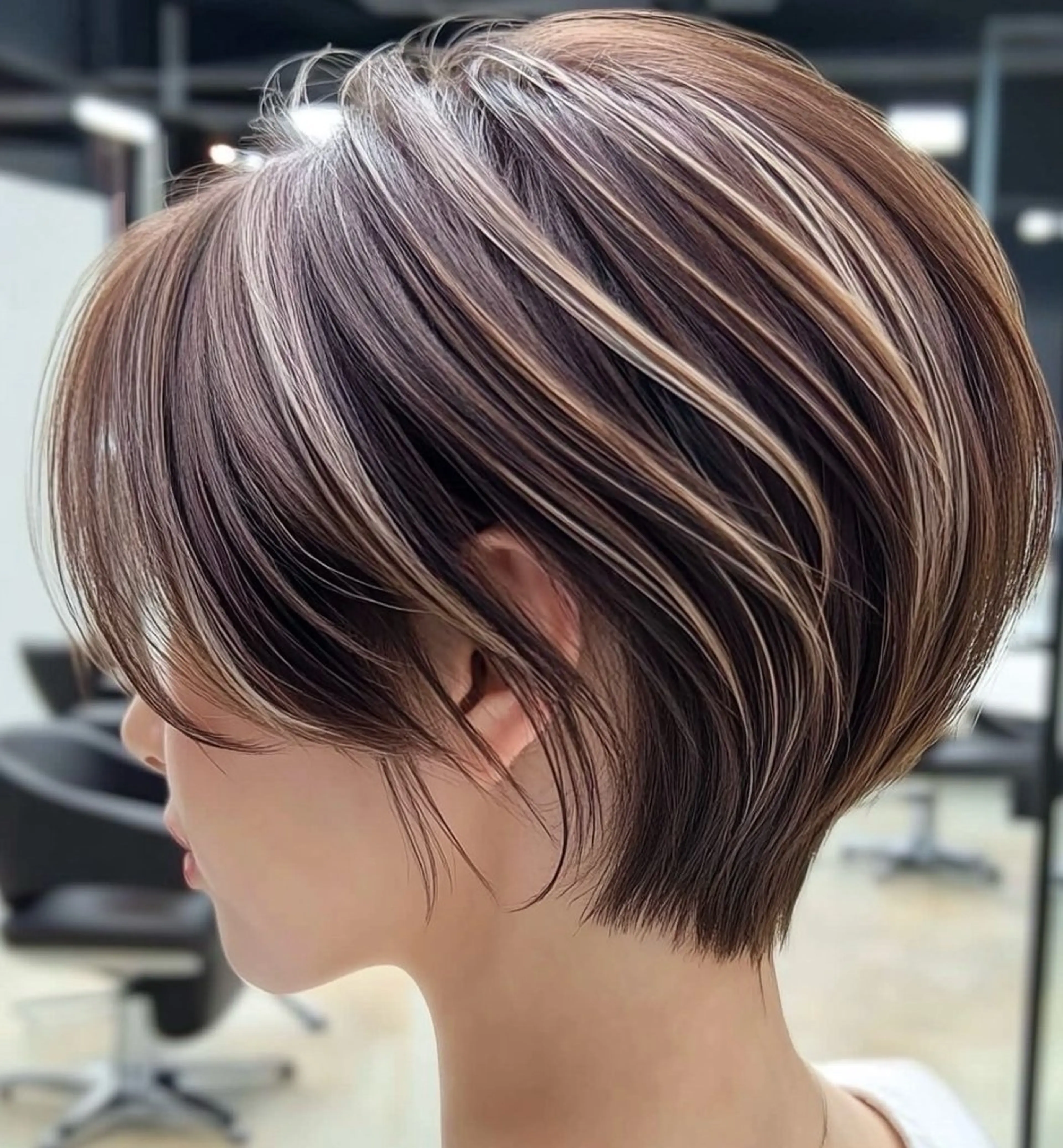 ショート カラー Misora/ボブ/ レイヤー/艶カラーのヘアスタイル