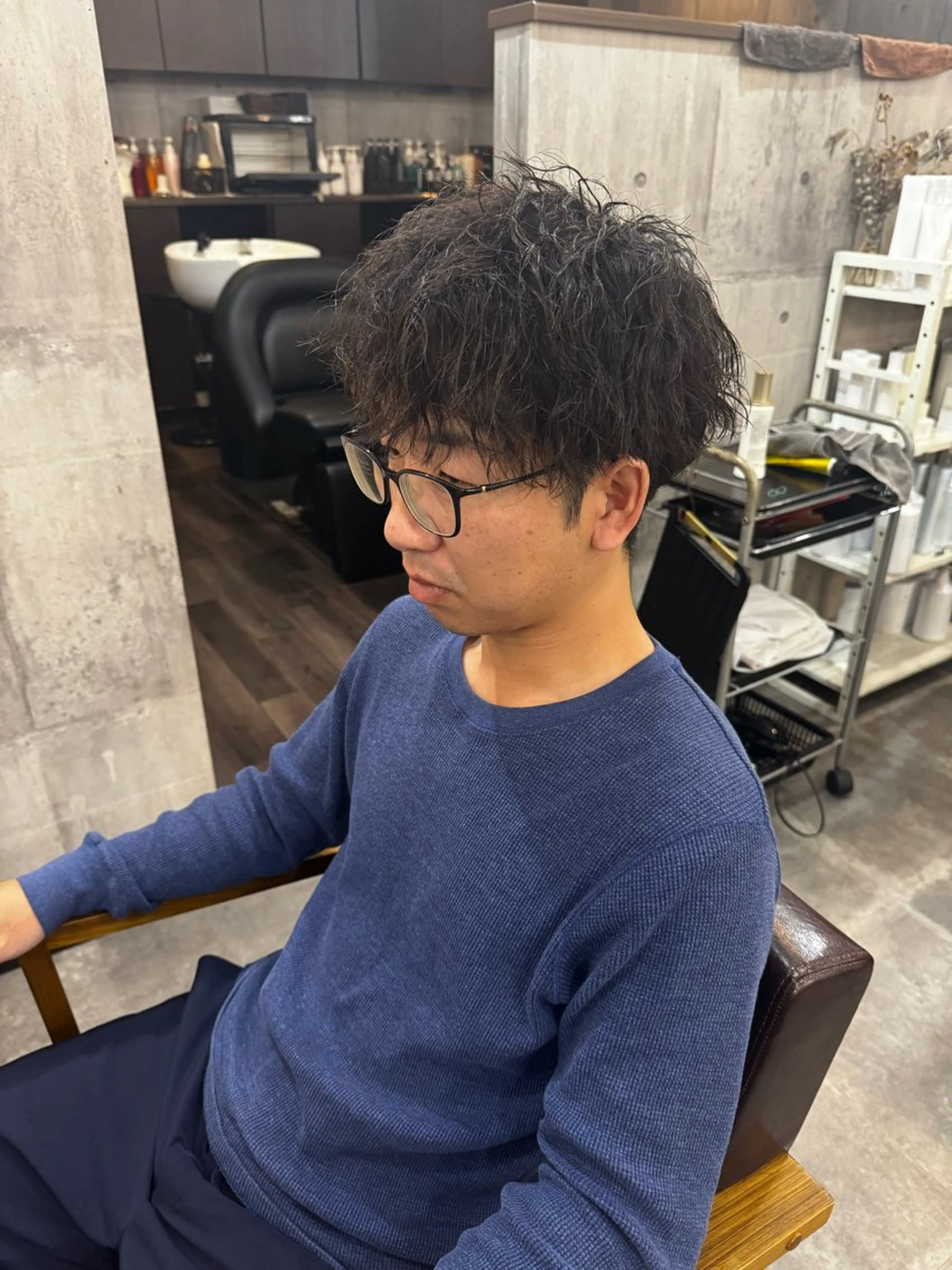 パーマ メンズ カット パーマ amule hair ✂️山本　丈則✂️のヘアスタイル