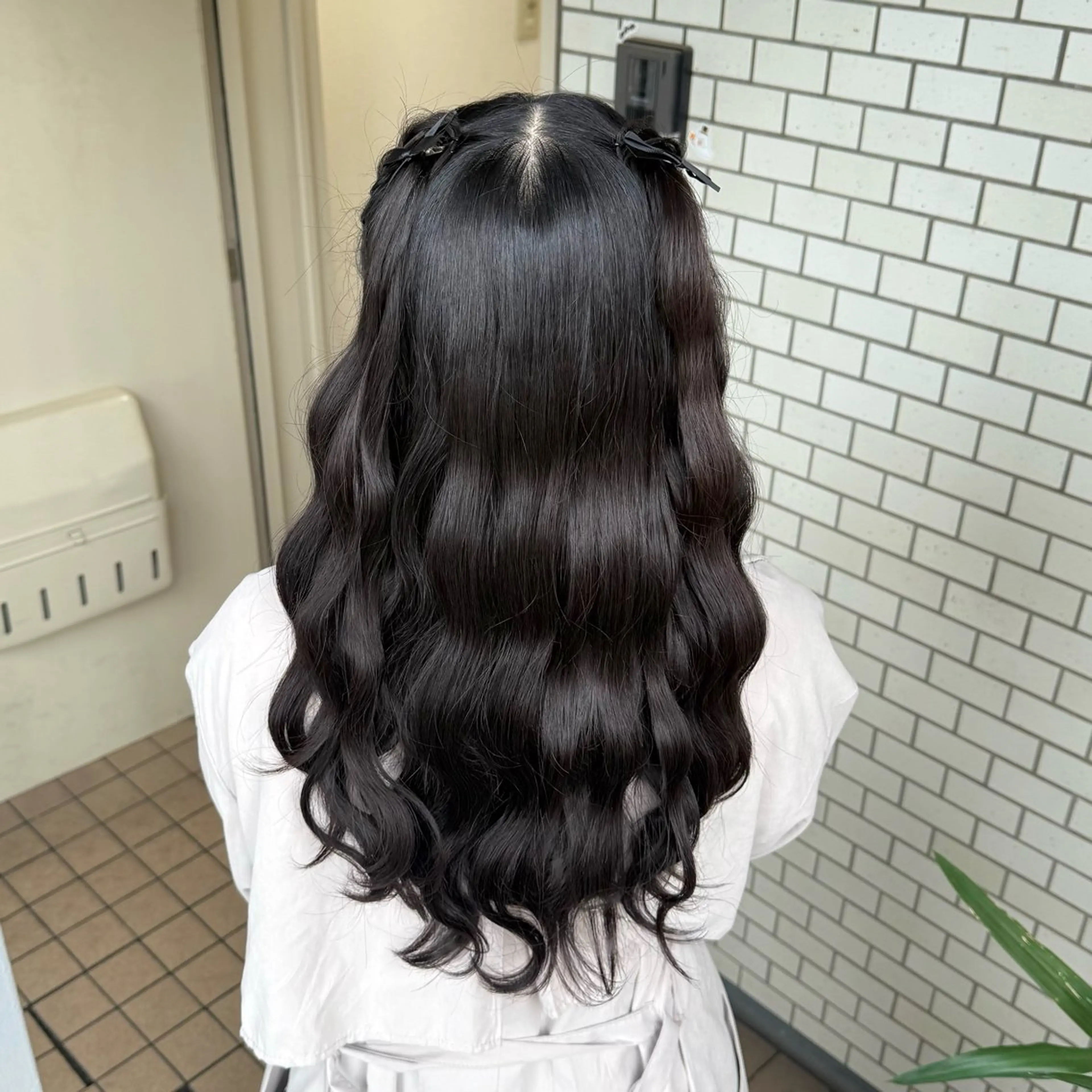 ロング ヘアアレンジ ハーフアップ 卒業式のヘアスタイル ヘアセット 褒められヘアメイク /ボブ女子🐶みおのヘアスタイル