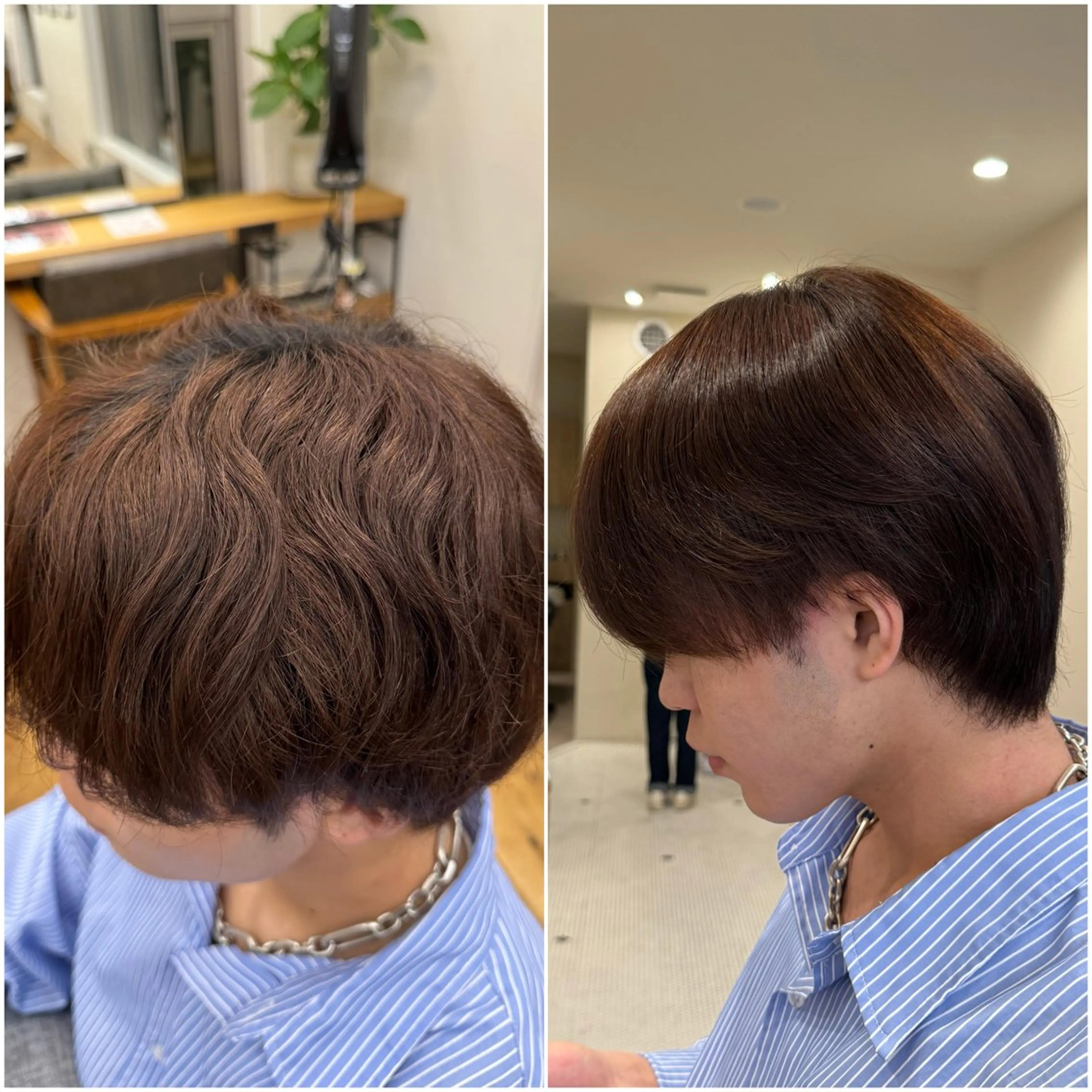 メンズ 縮毛矯正 🐋湊 ゆうき /レイヤーカット🫧のヘアスタイル