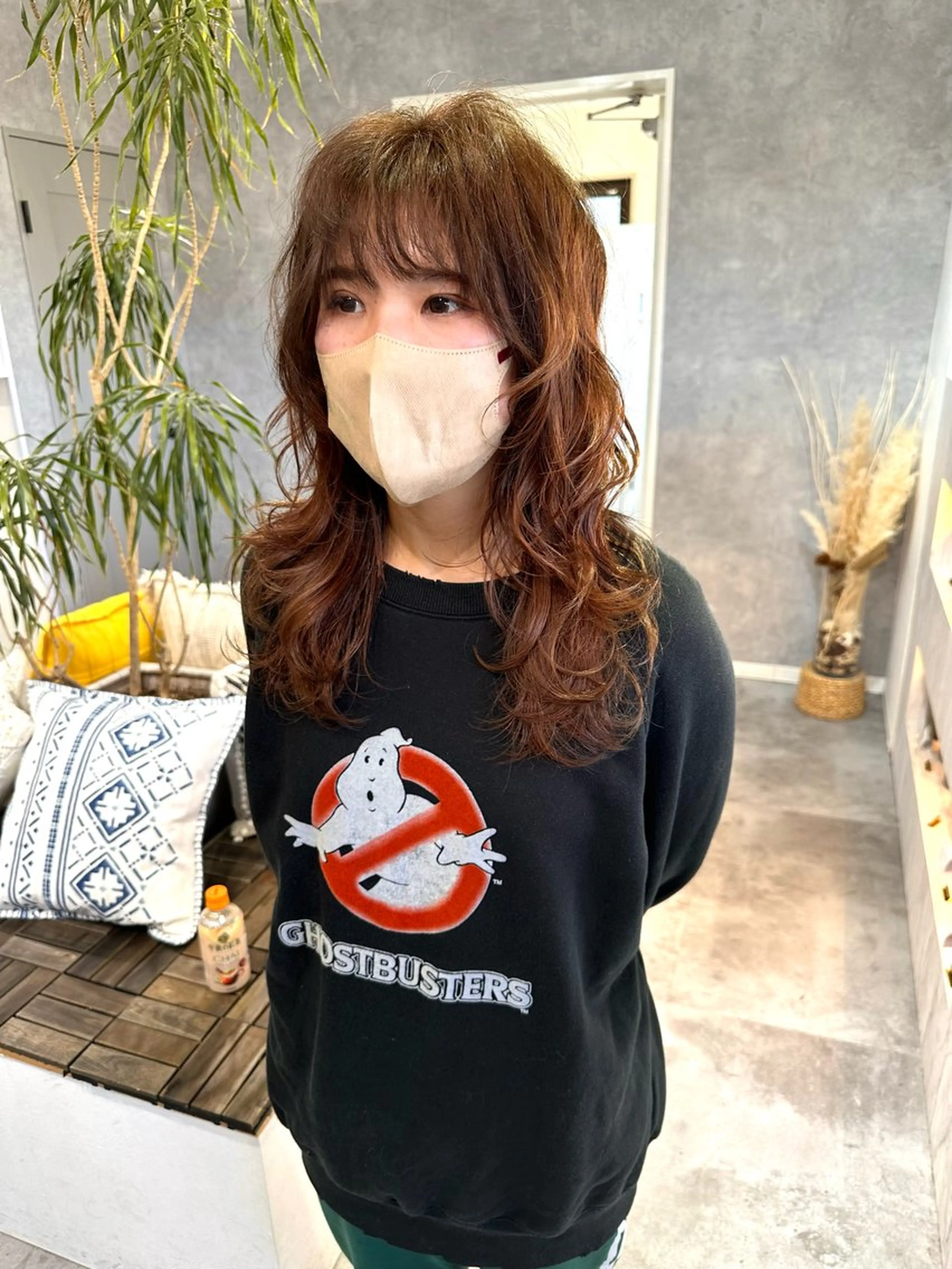 セミロング レイヤーカット カット ヘアカラー 海外ヘアー 山村拓士のヘアスタイル