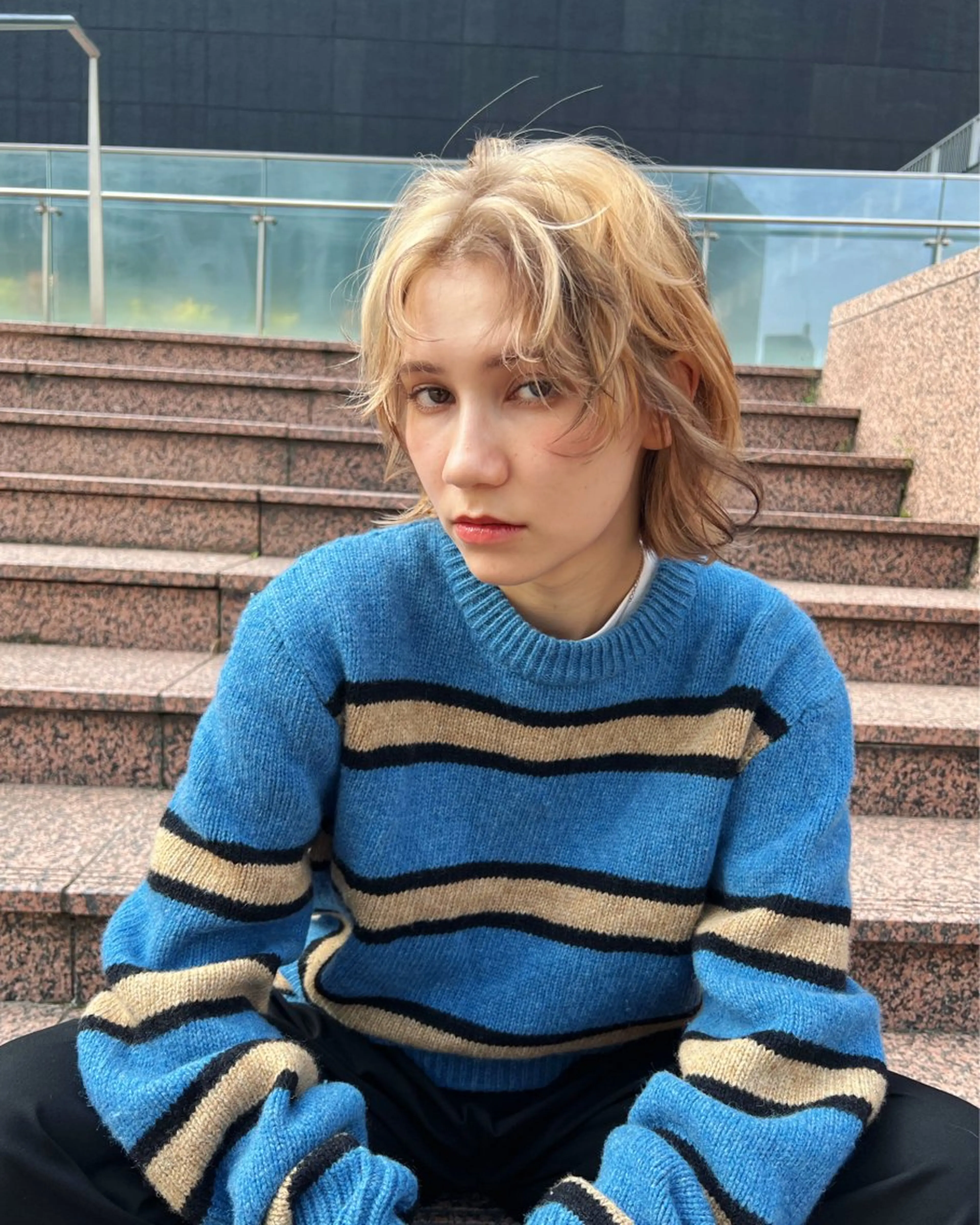 ミディアム レイヤーカット カシマハヤトのヘアスタイル