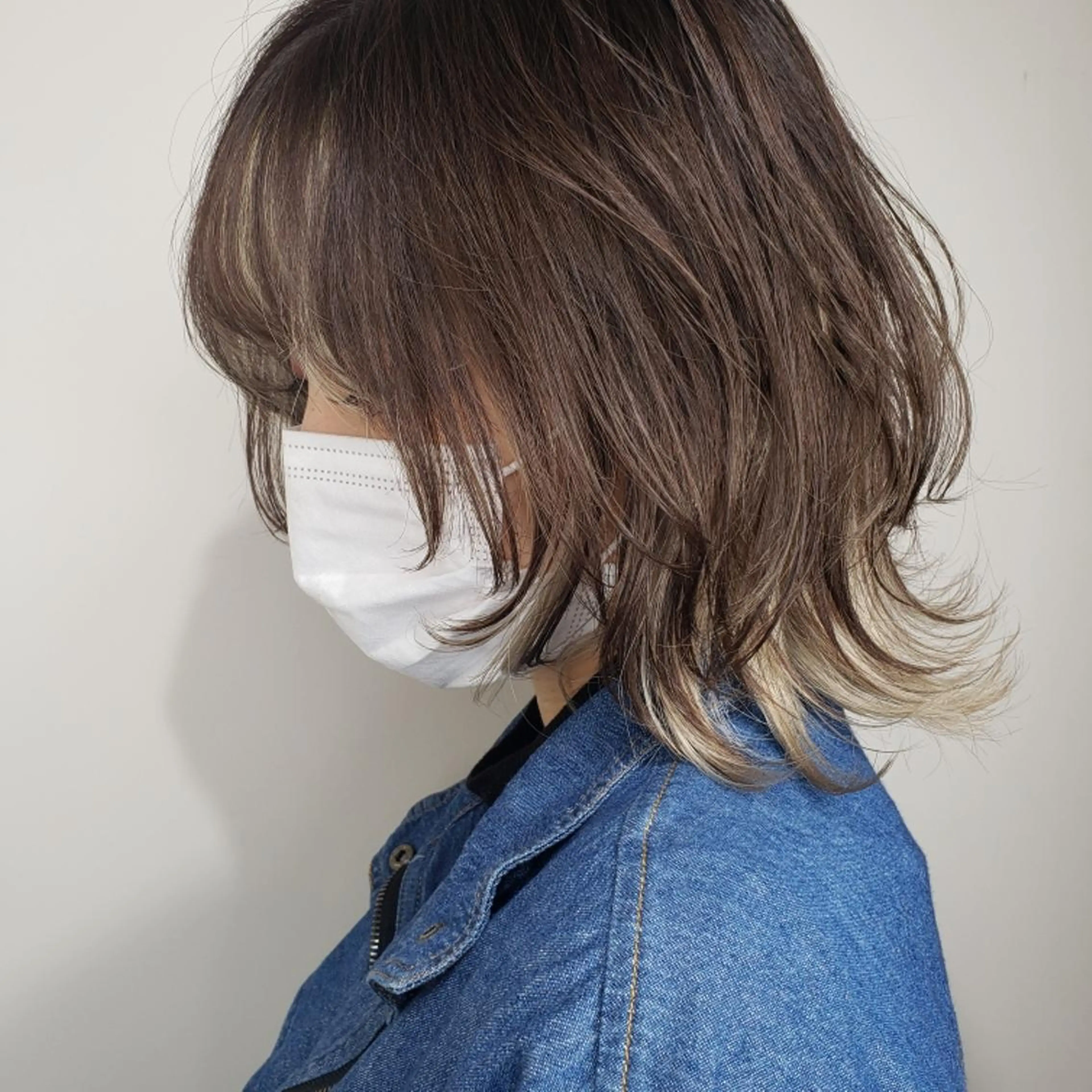 ミディアム カット ヘアカラー トリートメント 🇰🇷透明感×ハイ トーン🌟tomoのヘアスタイル