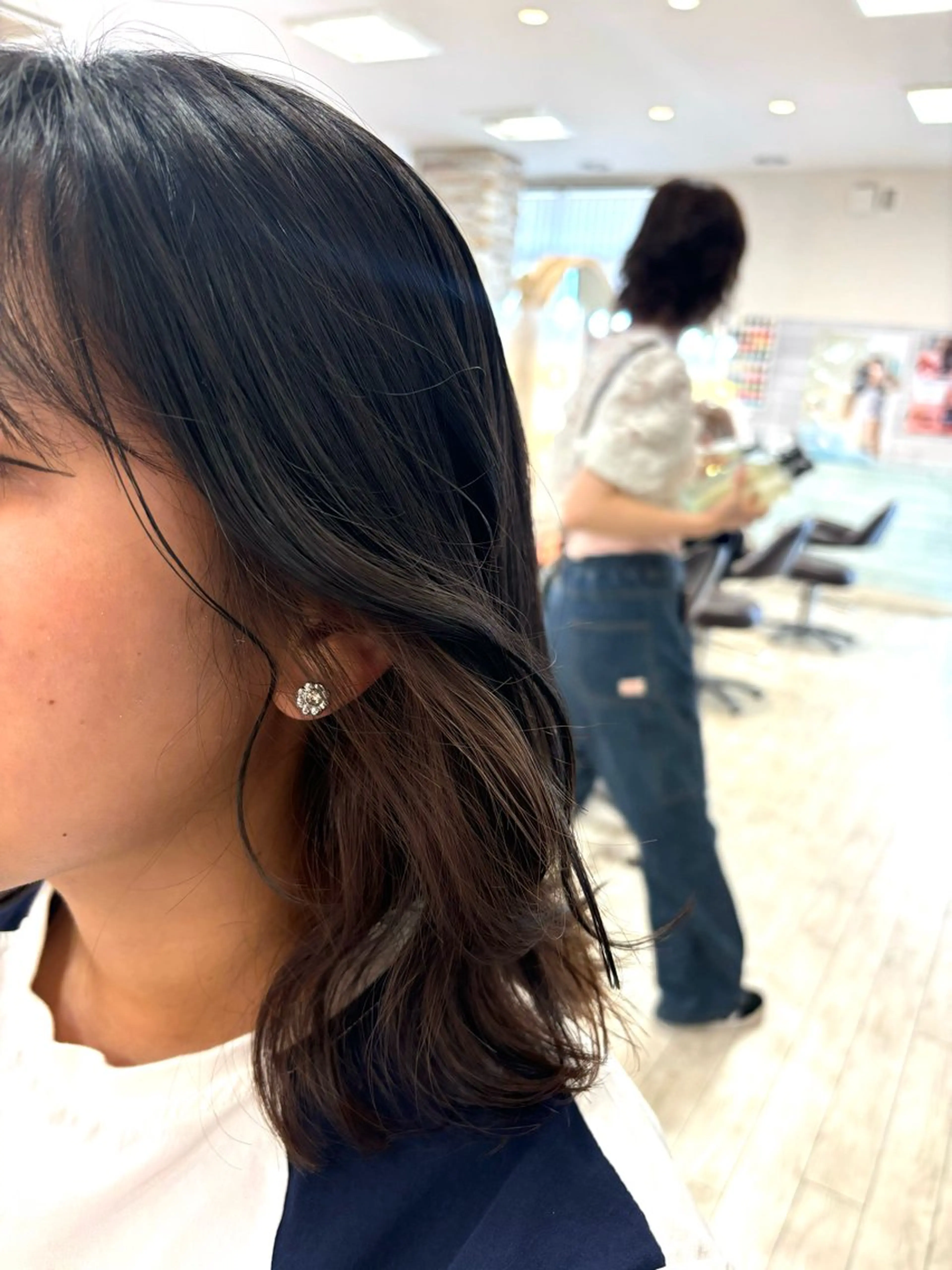 ミディアム カラー ヘアカラー KEEN.所属・よこみぞ こなつのヘアスタイル
